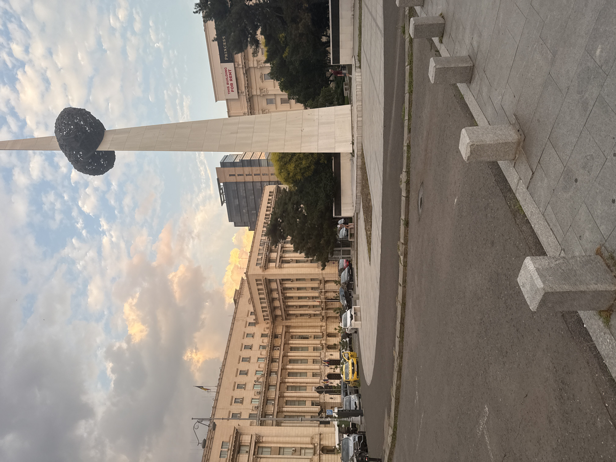 Bucharest golden hour skies, late June evening
