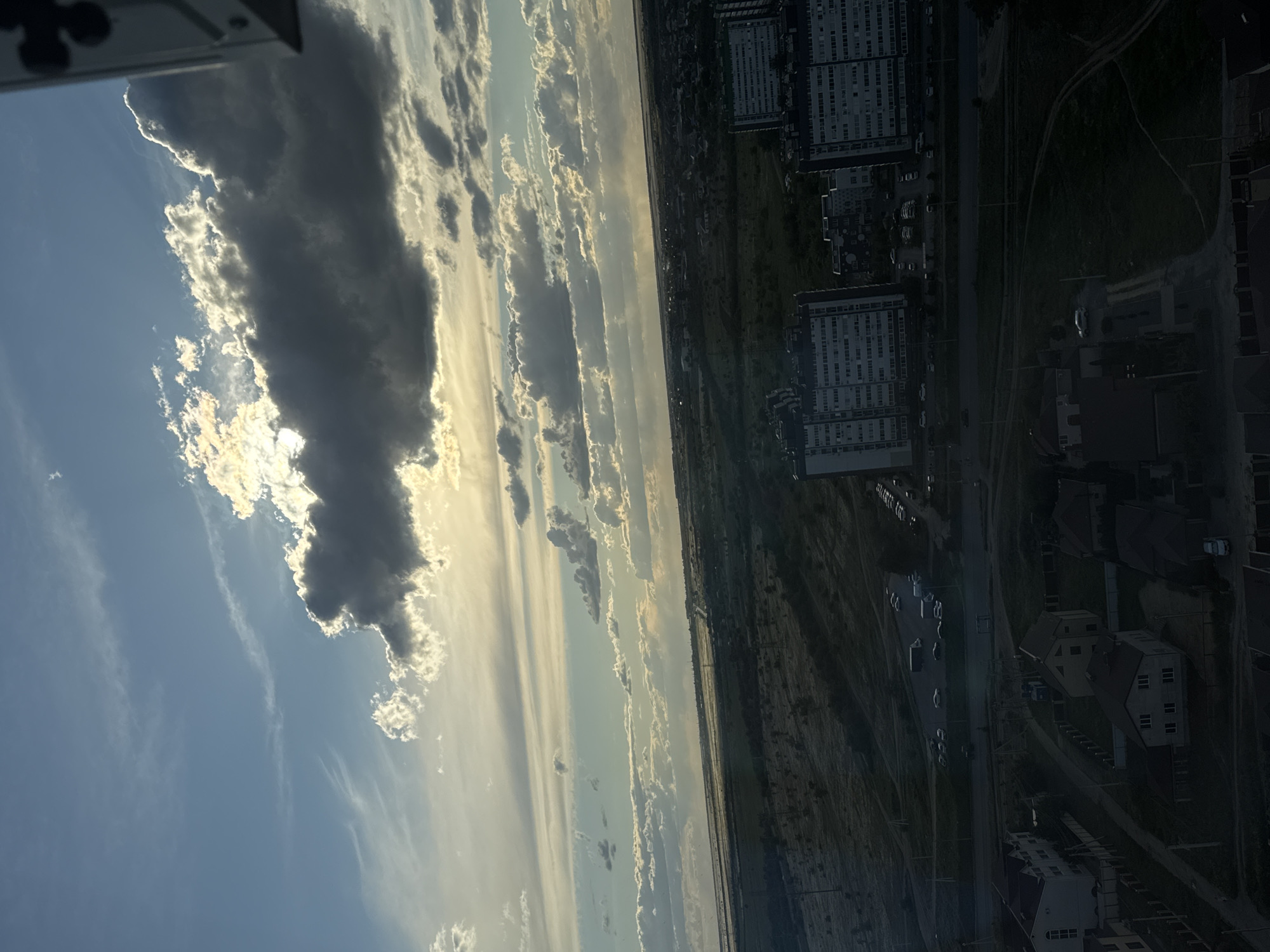 Traveler documents hotel stay and flight views in Volgograd