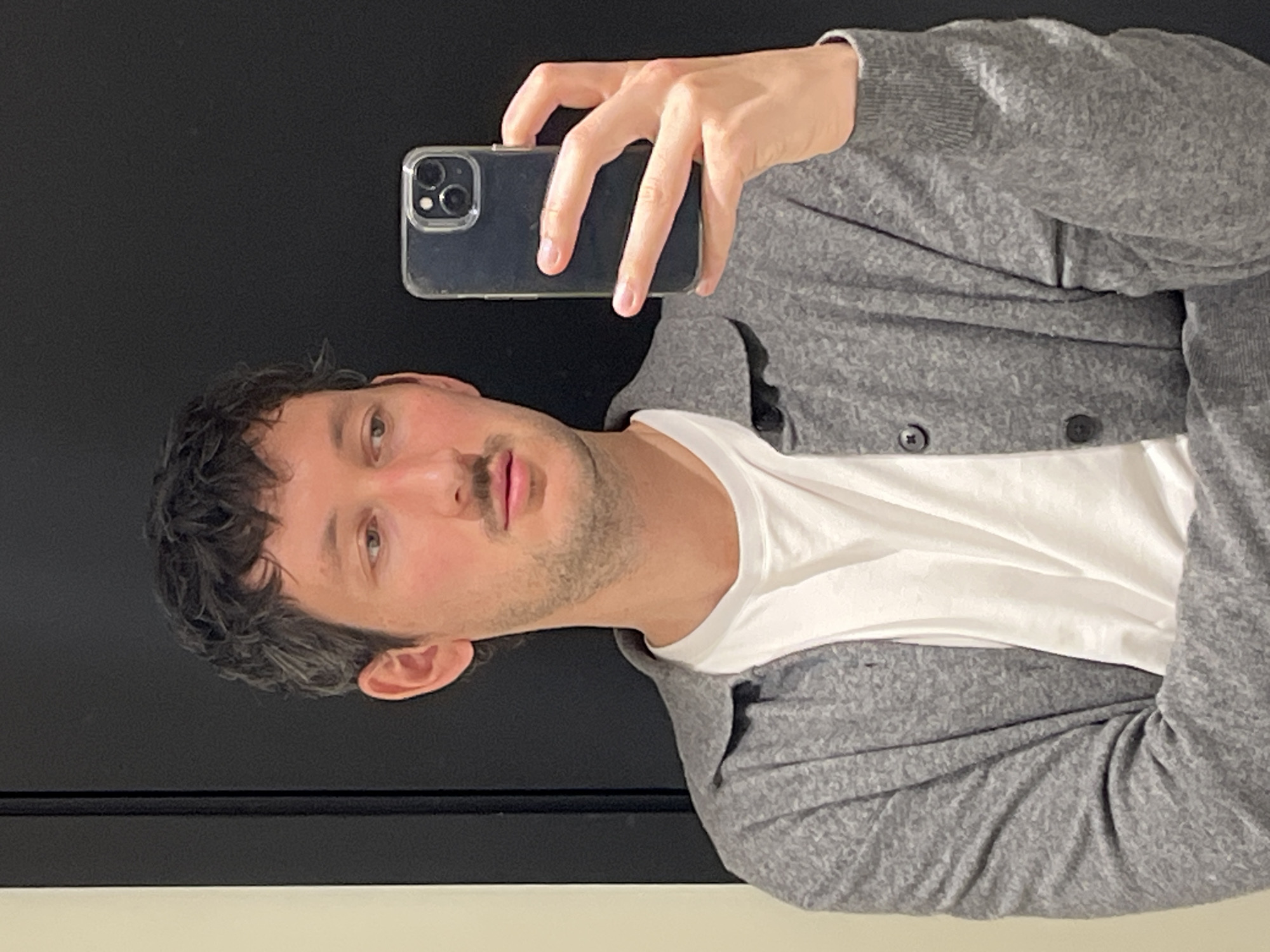 Man takes selfie in London