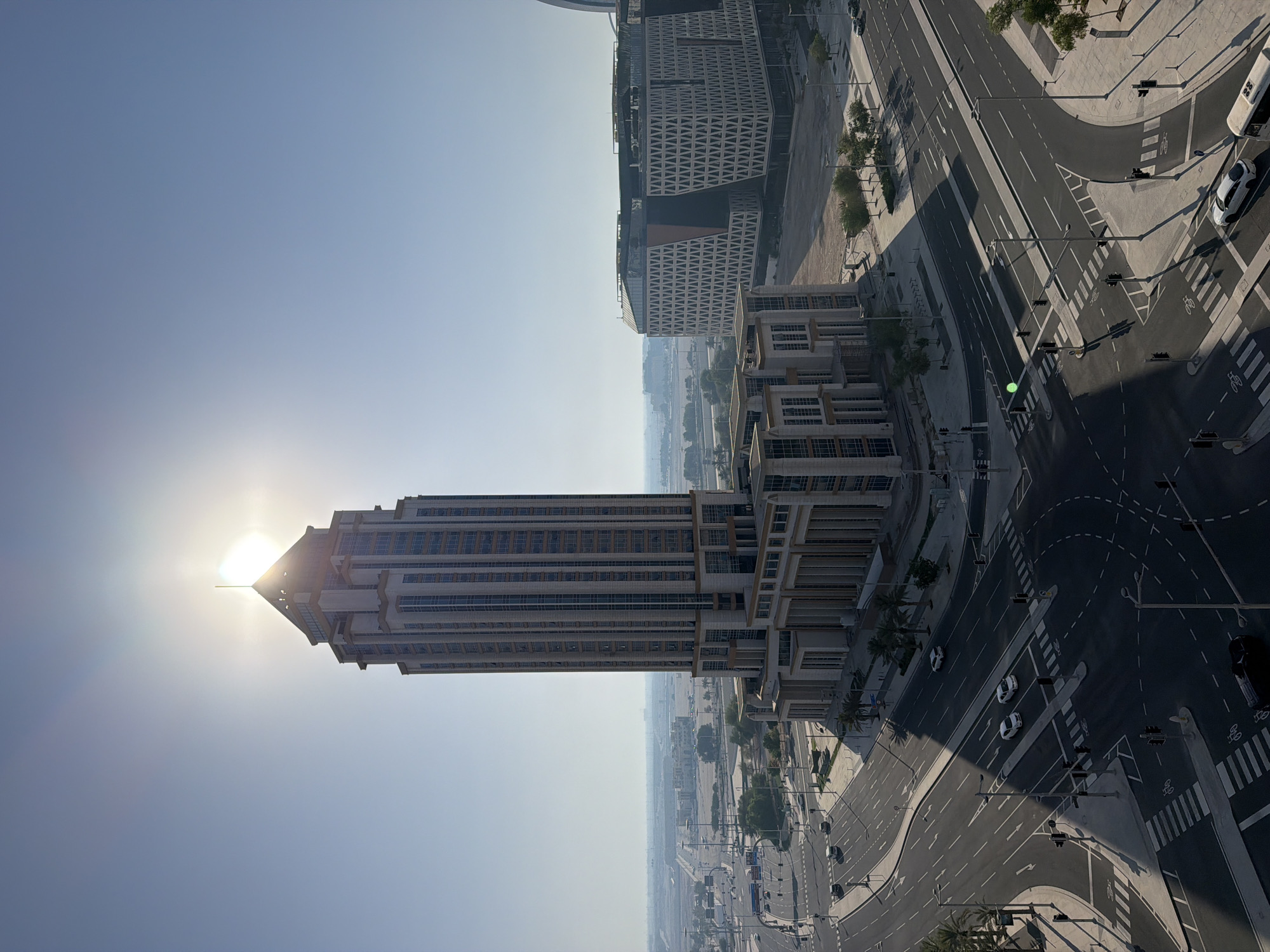 Doha's skyline and waterfront from multiple angles and heights