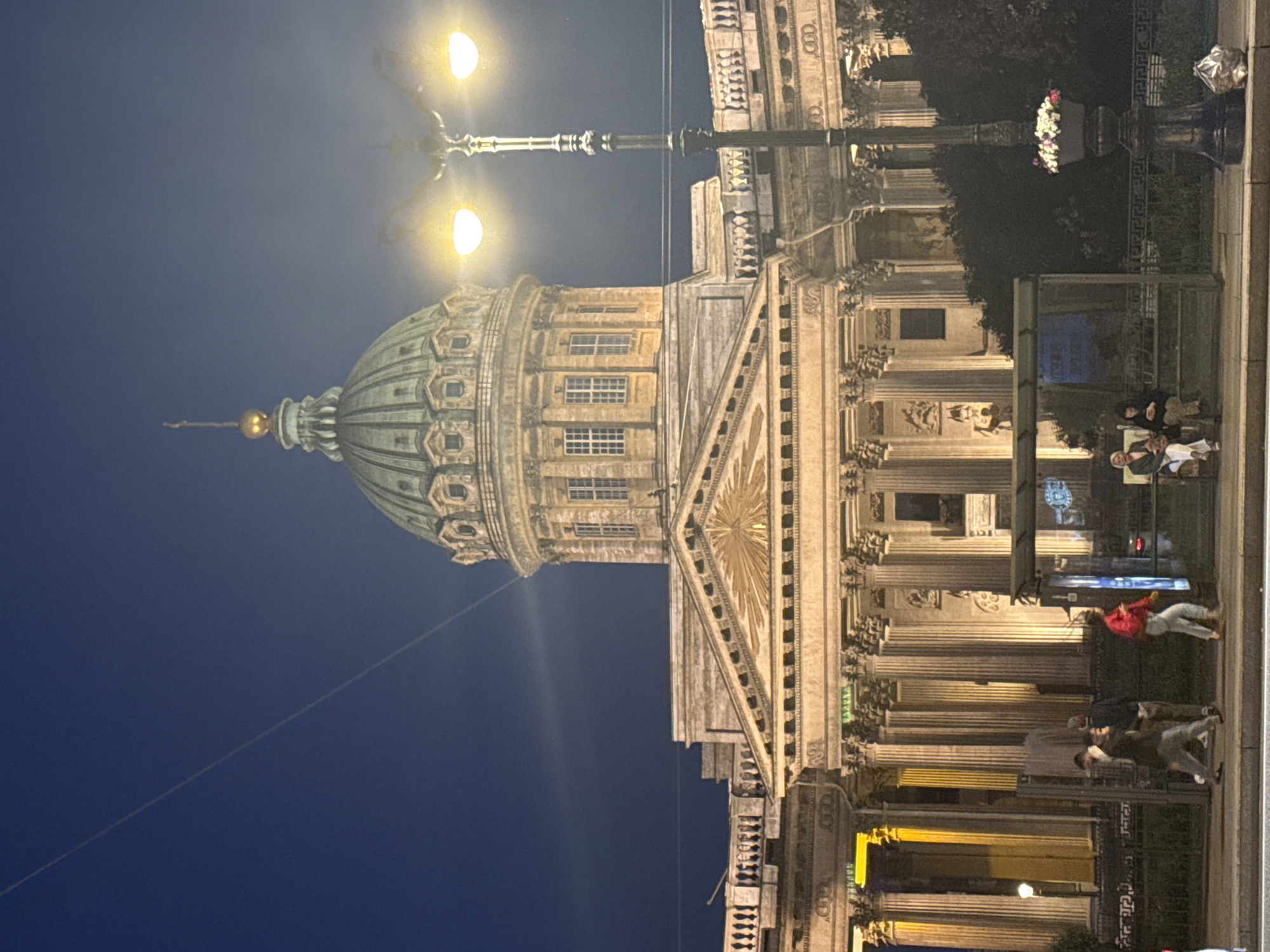 Kazan Cathedral glowing at dusk, Saint Petersburg