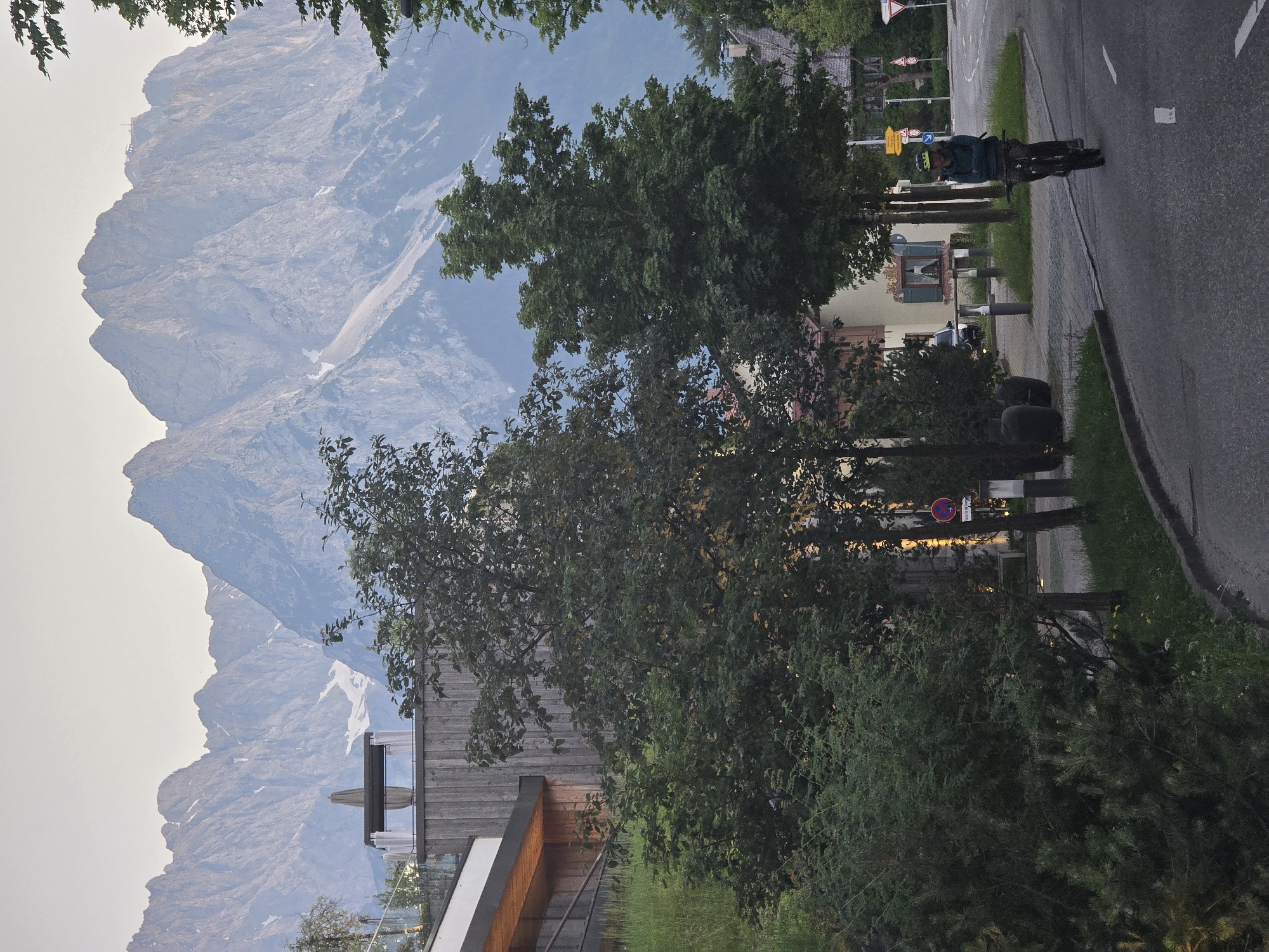 Evening streets and alpine views in Garmisch-Partenkirchen