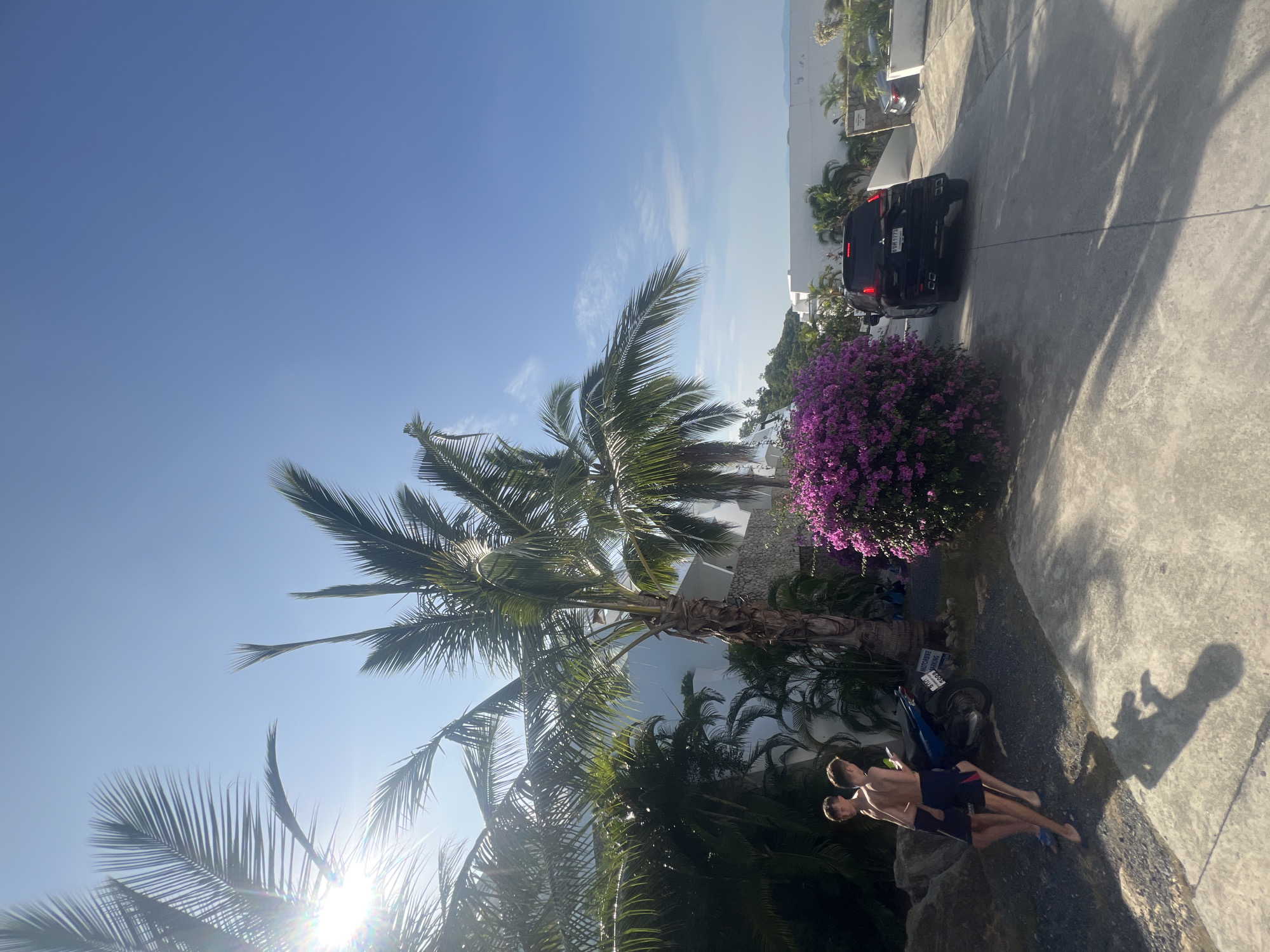 Modern coastal development in Ko Samui on a sunny morning