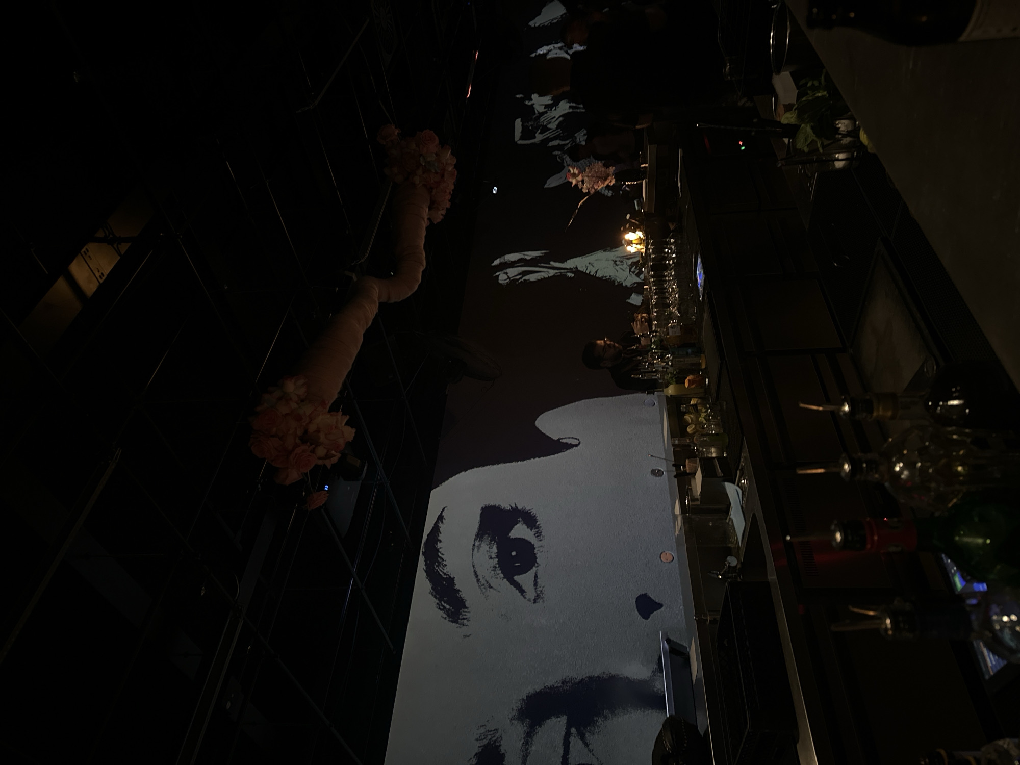 Evening bar scene documented in Berlin nightclub