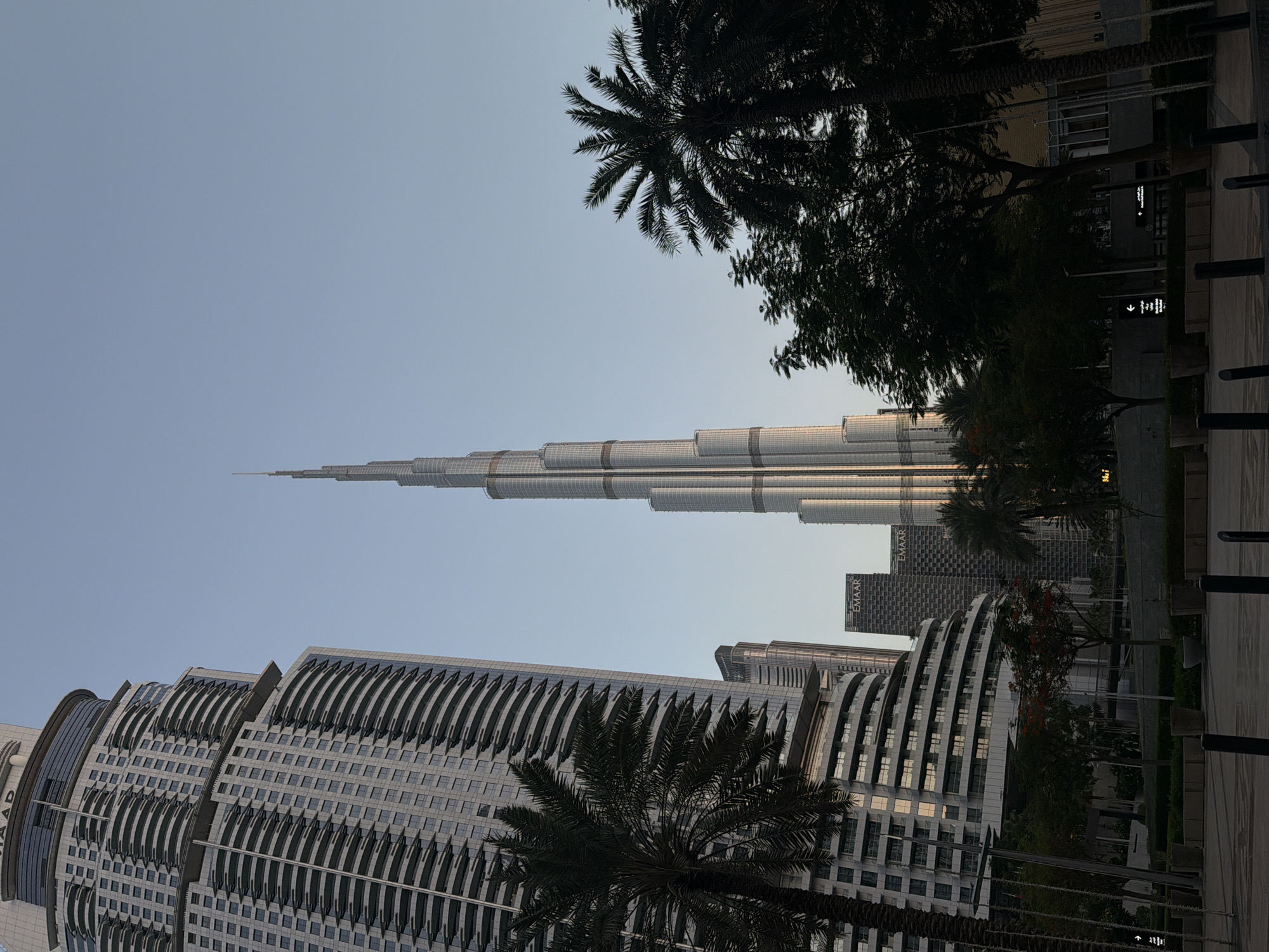 Burj Khalifa from multiple angles on a clear Dubai day