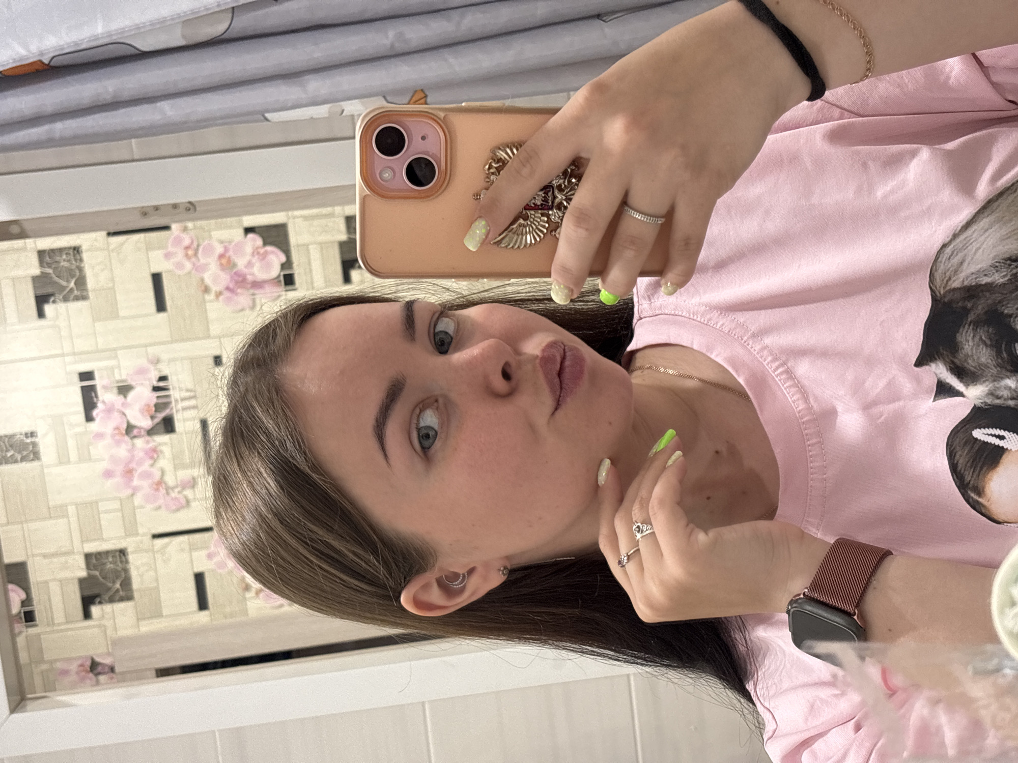 Morning selfies and dog moments captured in Izhevsk