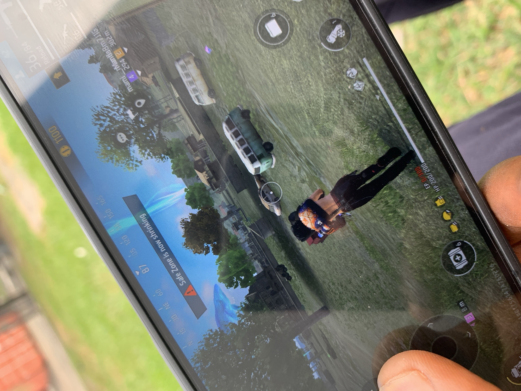 Mobile gaming session documented across Lagos suburbs