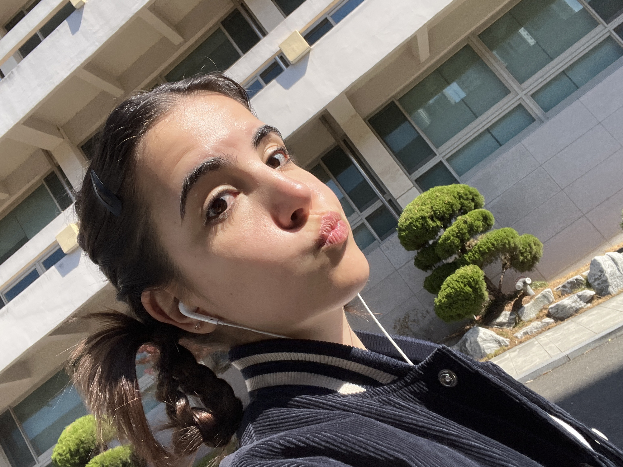 Late-night selfies captured near Daegu convenience store and bike rental