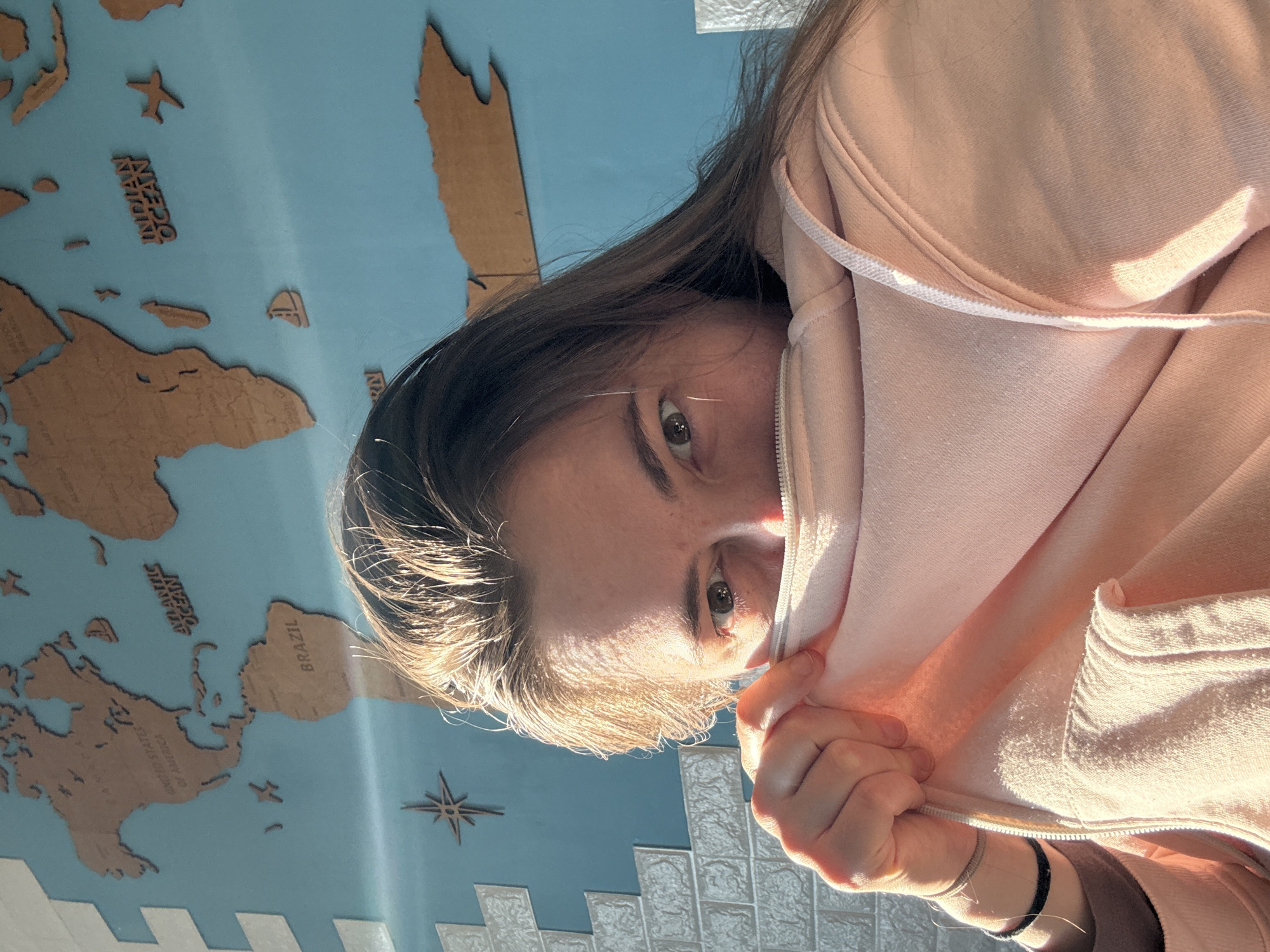 Person takes hooded selfie in Waiblingen