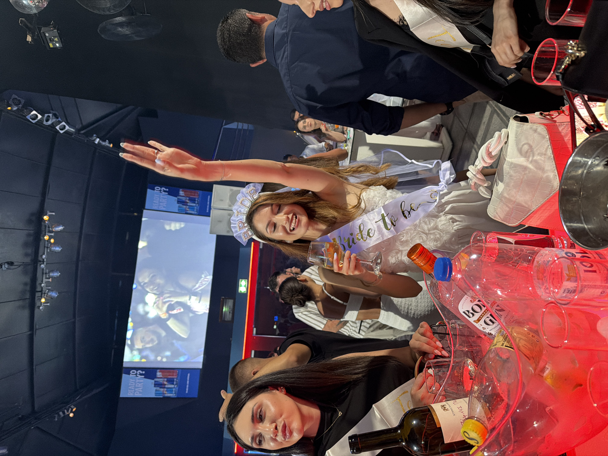 Bachelorette party night at AHOY club, Kassandra, Greece