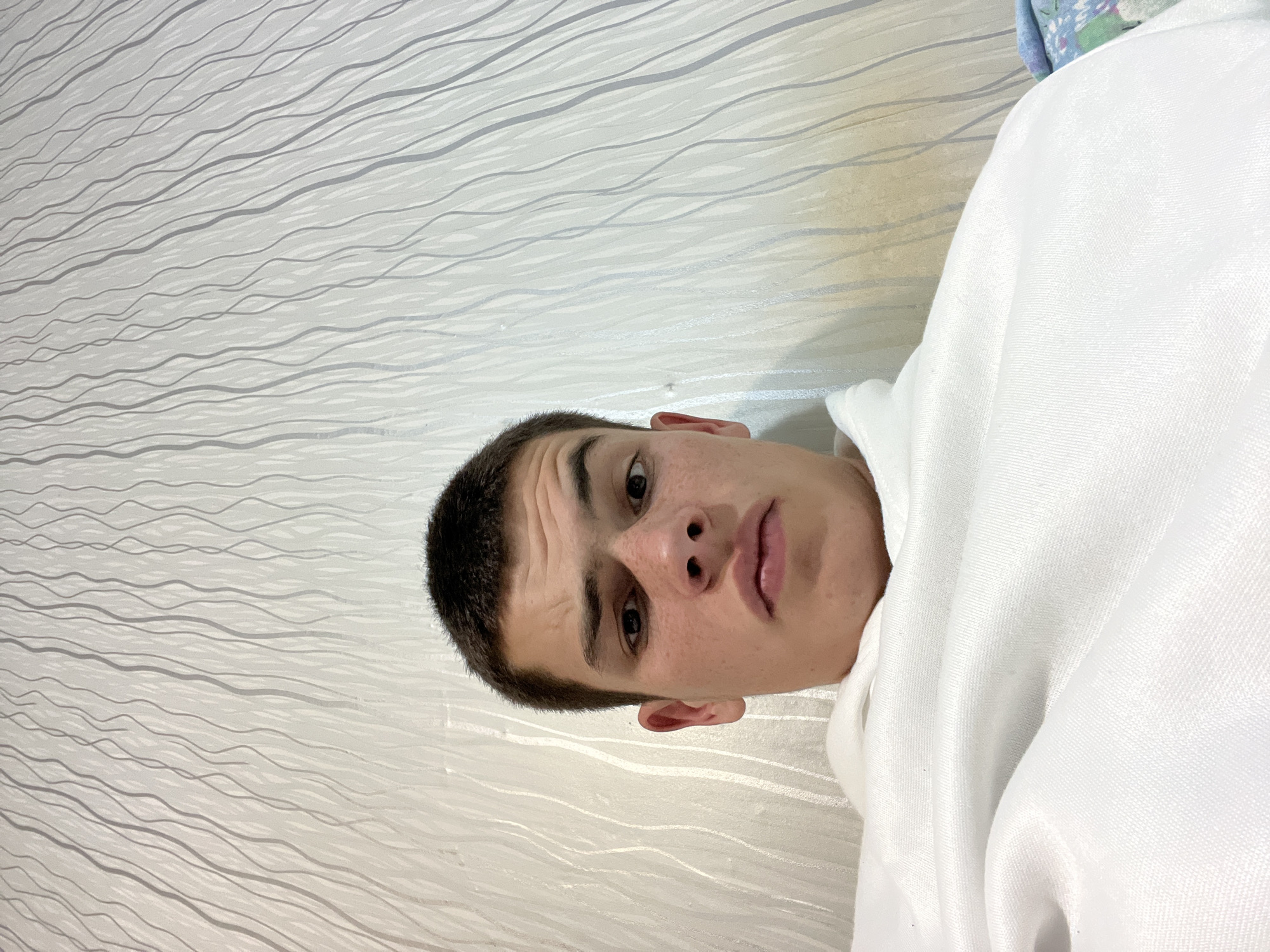 Young man resting at home in Sopot, Bulgaria
