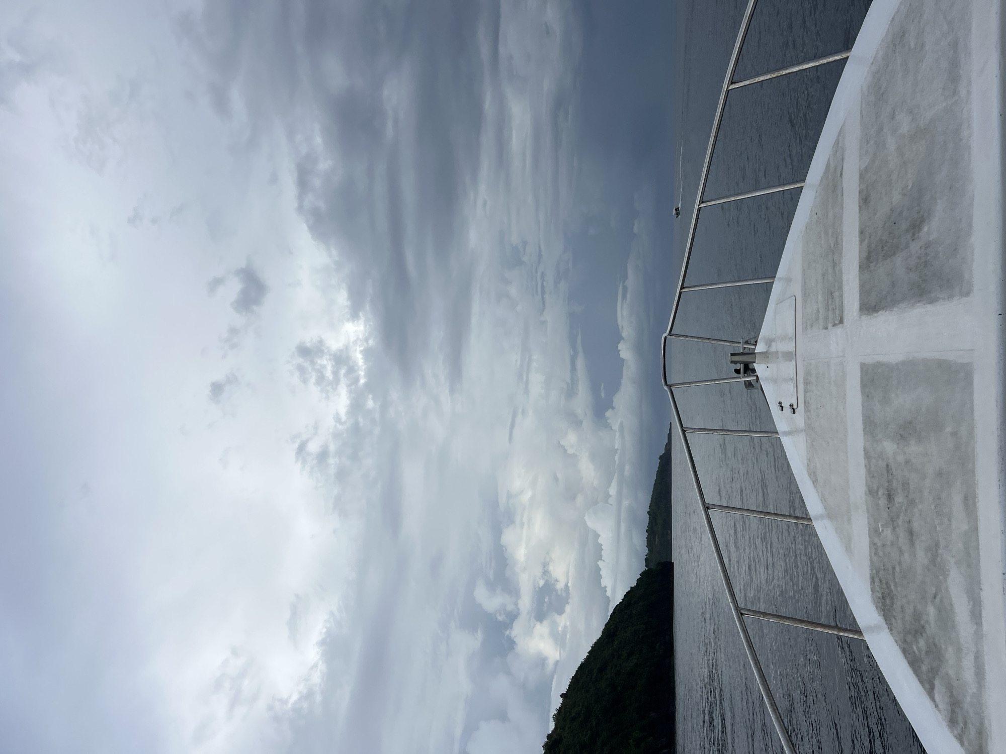 Boat deck photographed in waters off Nusa Penida, Indonesia