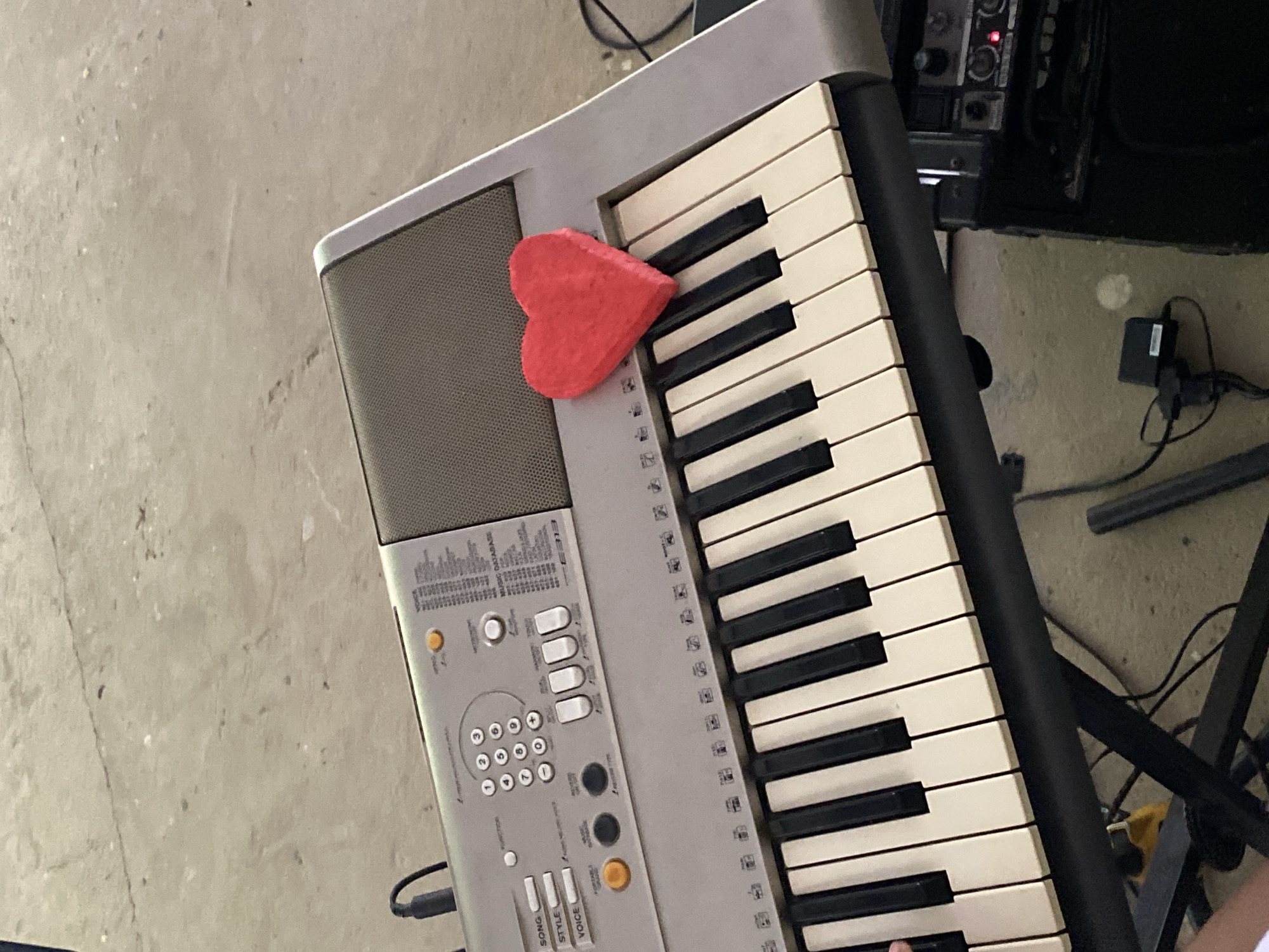 Digital images show keyboard with heart, #TheNoise hashtag in Venezuela