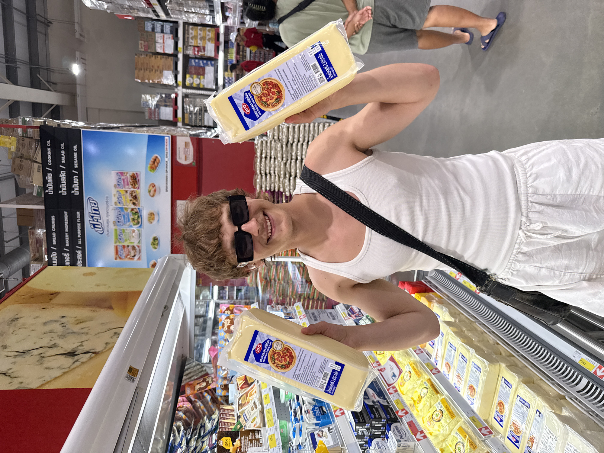 Slow holiday morning in Karon — supermarket, balcony, downtime.