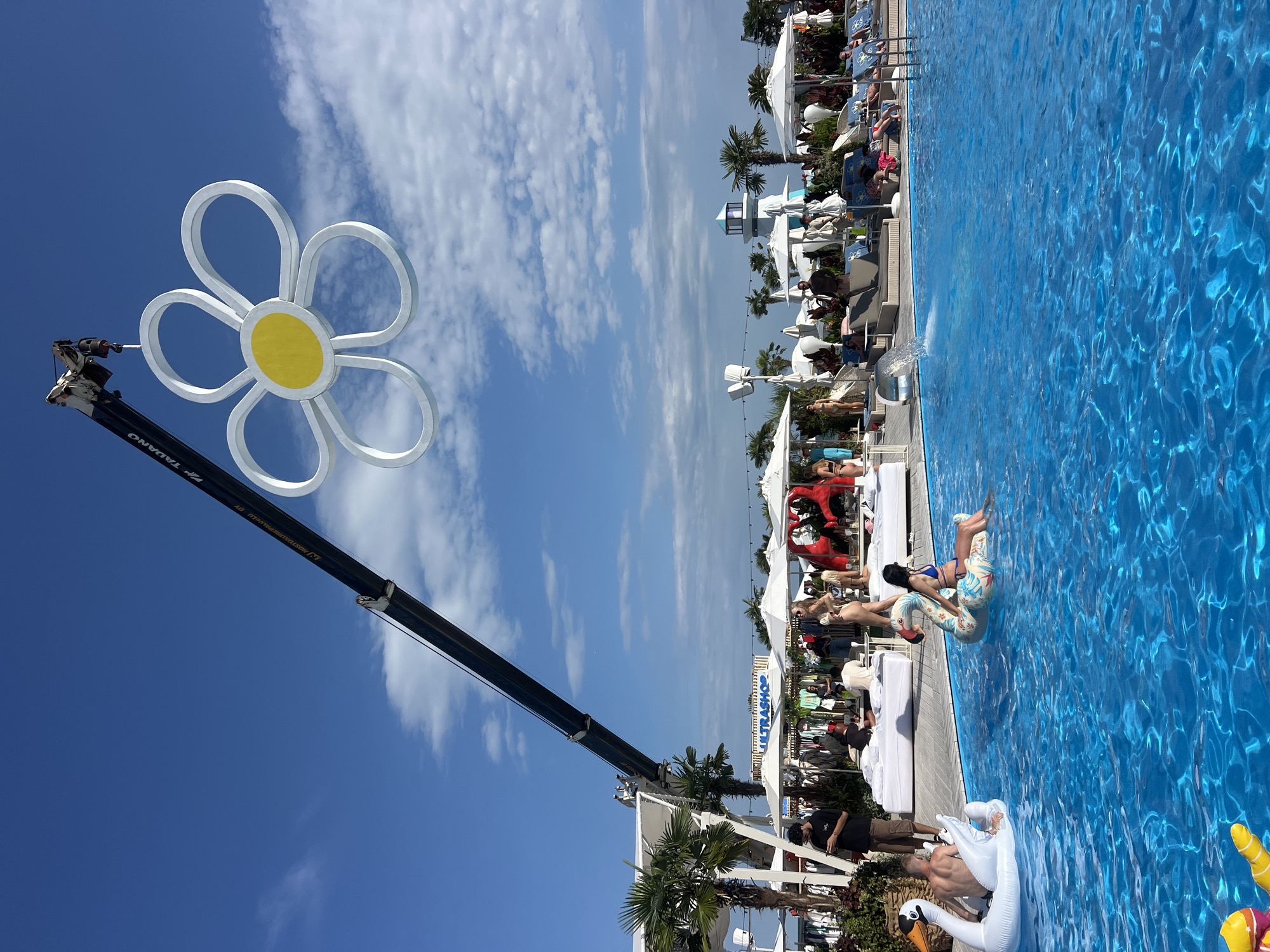 Poolside summer afternoon at Odesa's Ibiza Beach Club
