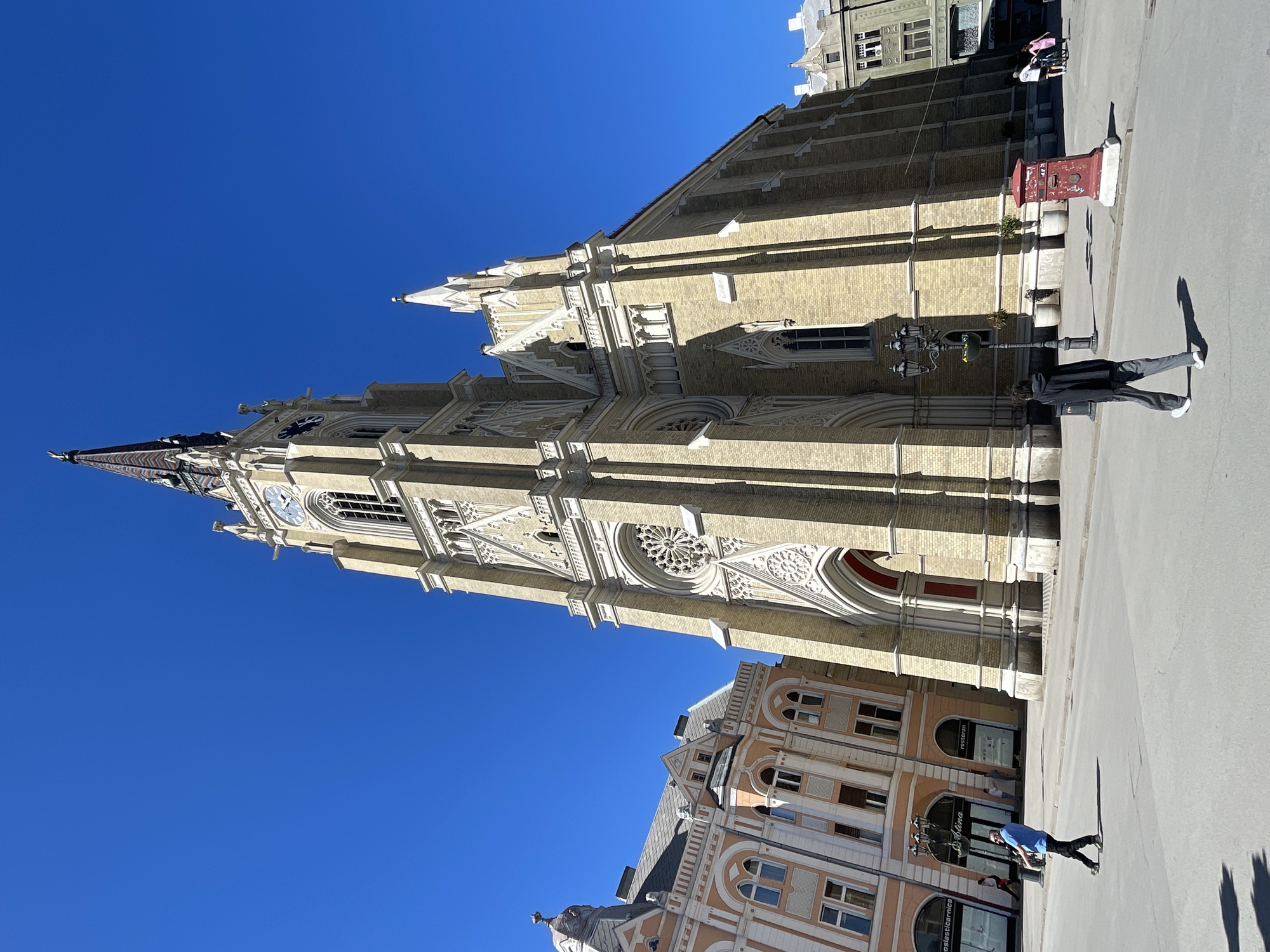 Sunny afternoon documented at Novi Sad landmarks and squares