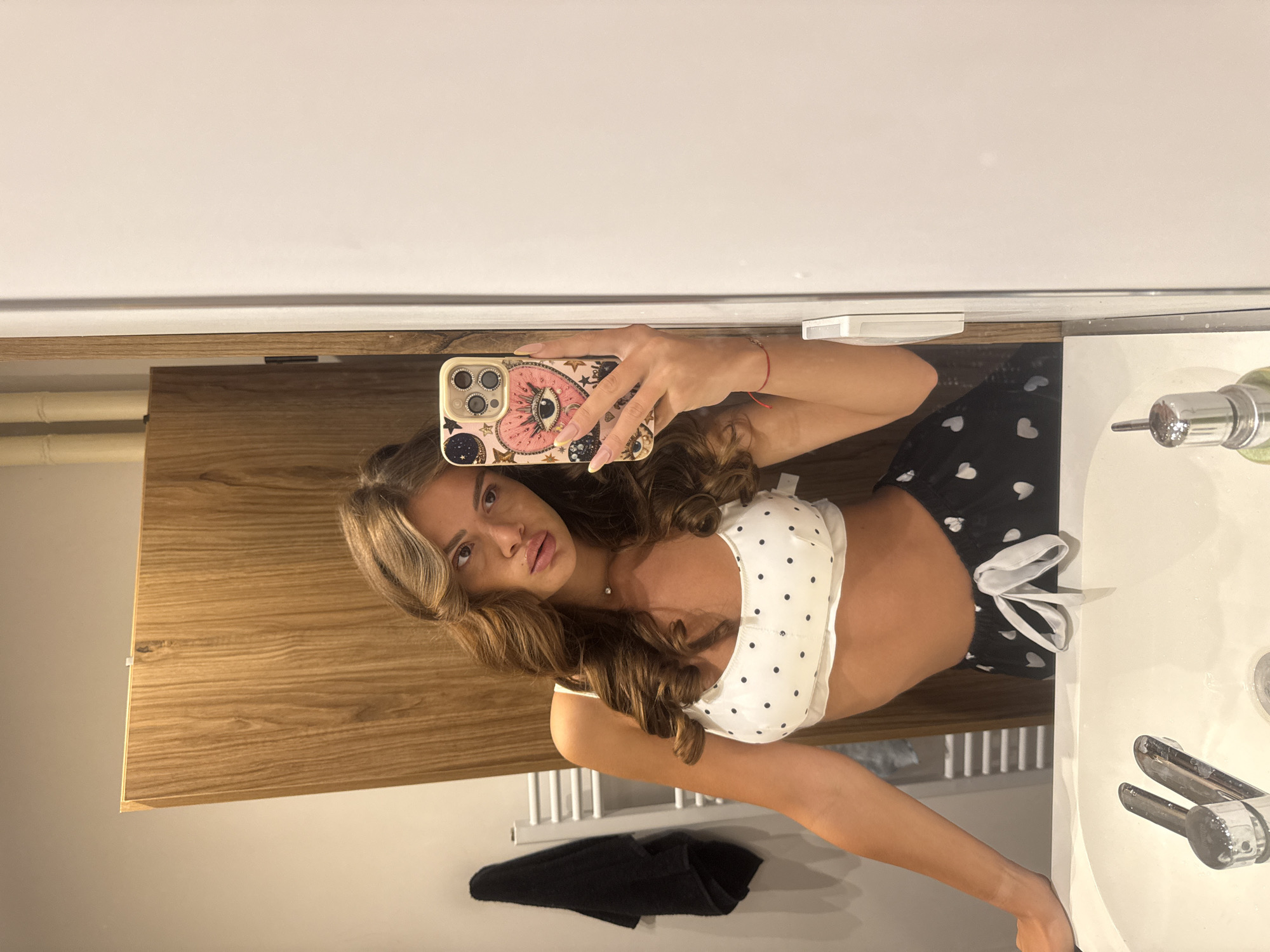 Quick selfie session from a Plovdiv apartment, indoors and out.