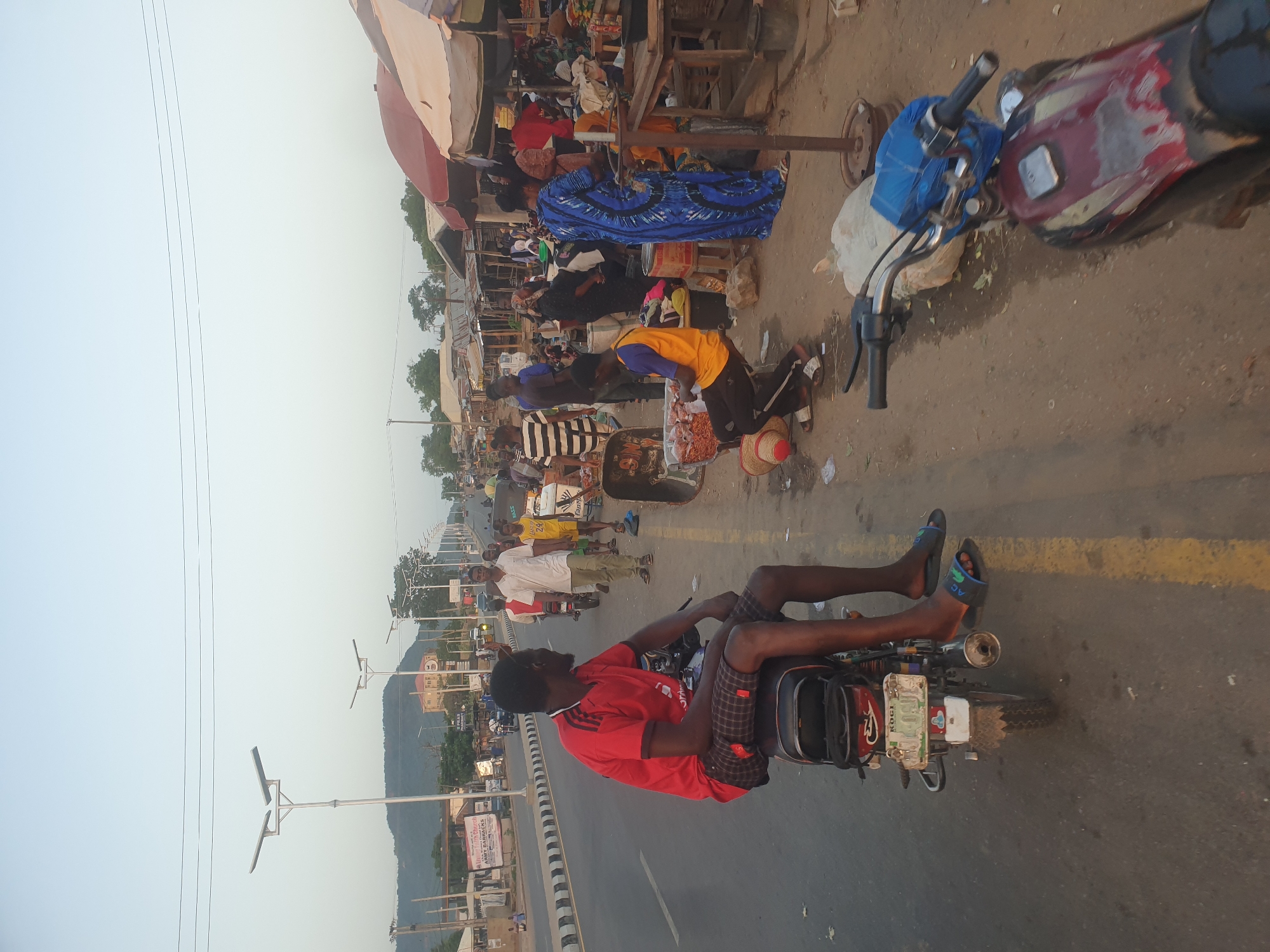 Urban street market captures daily commerce and community activity