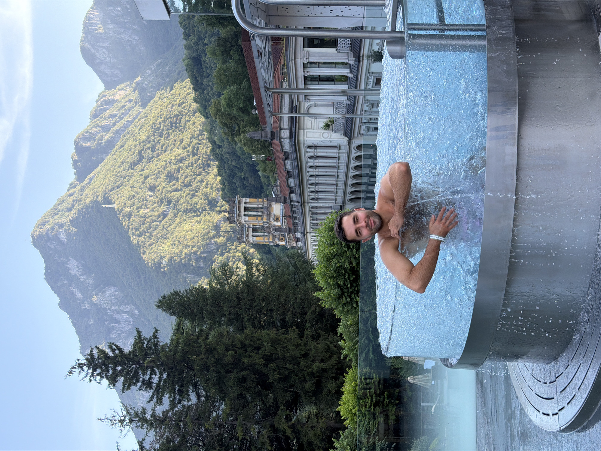 Afternoon soak at San Pellegrino Terme's thermal spa