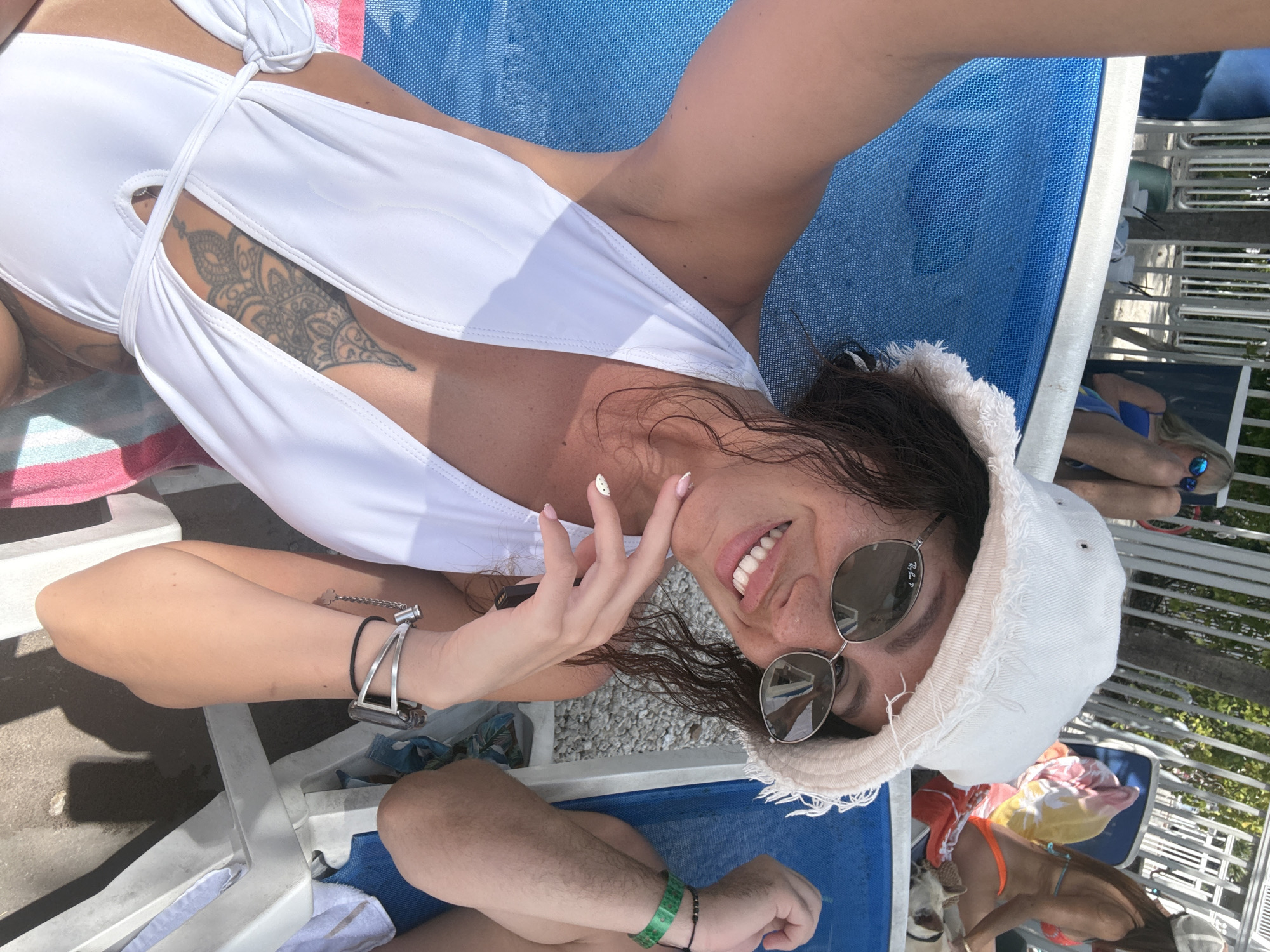 Resort guests enjoy poolside leisure time in Key West