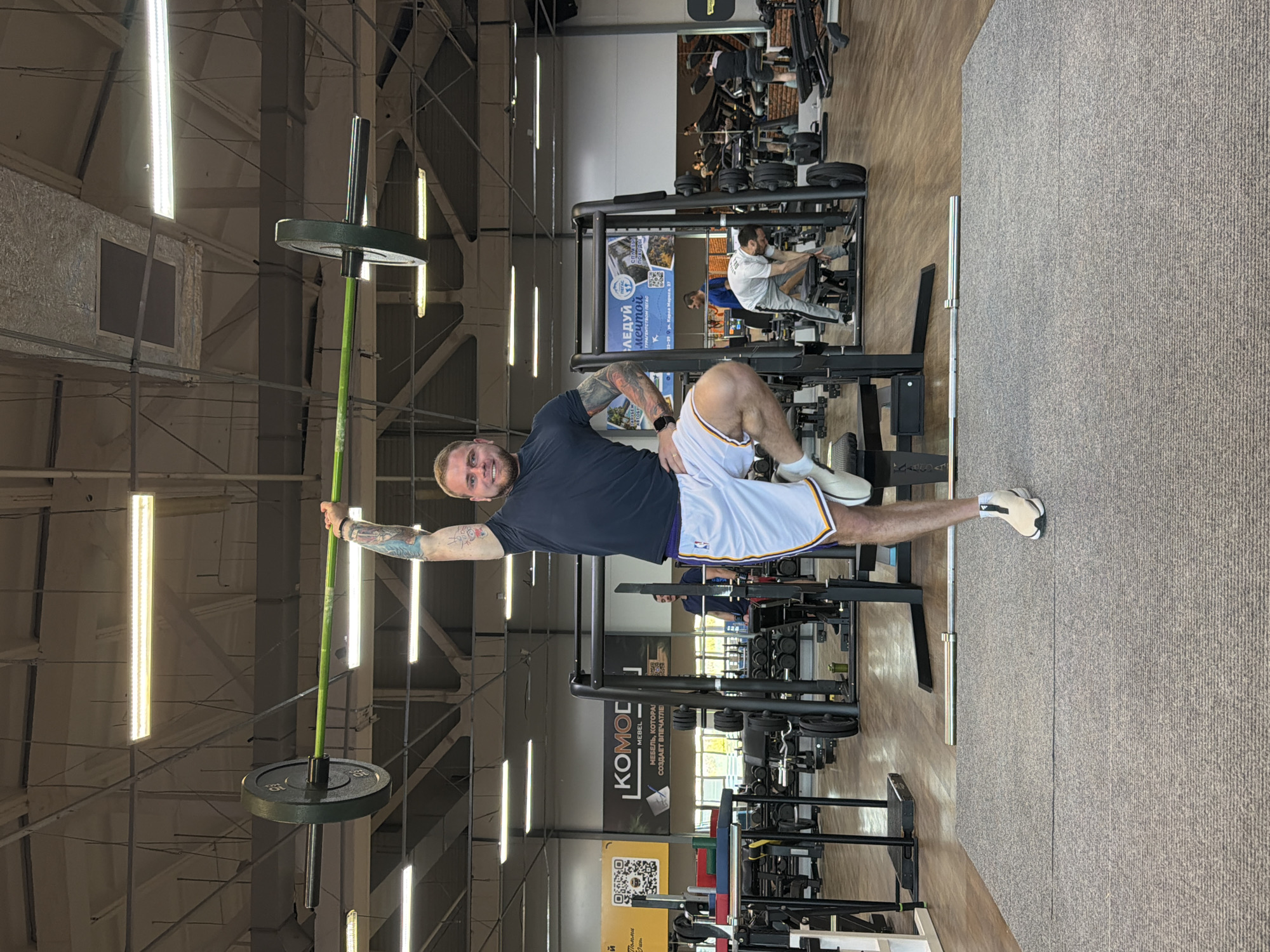 Early morning workout session captured at Chaikovsky gym