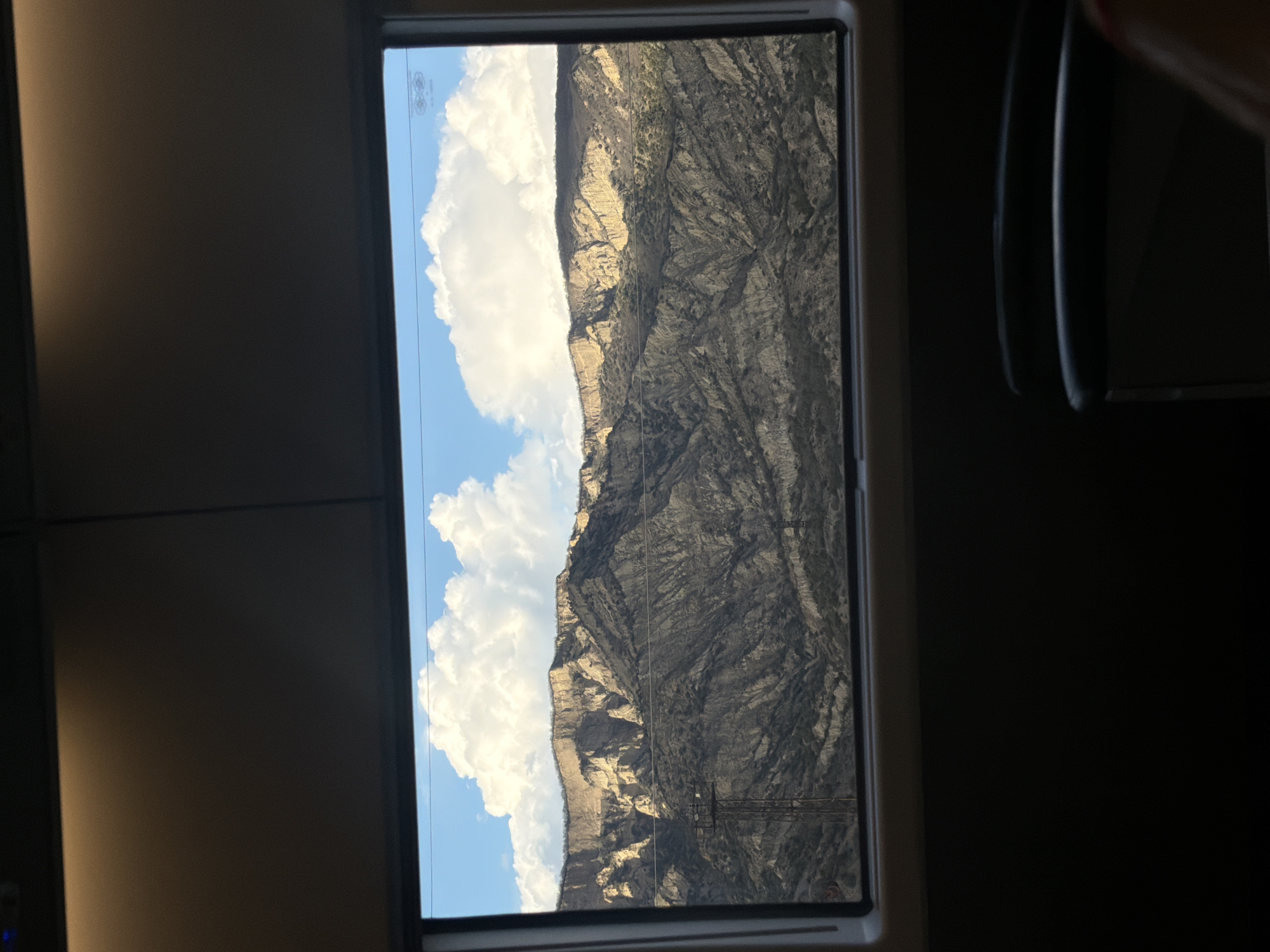 Train passenger captures Georgian countryside and monastery views