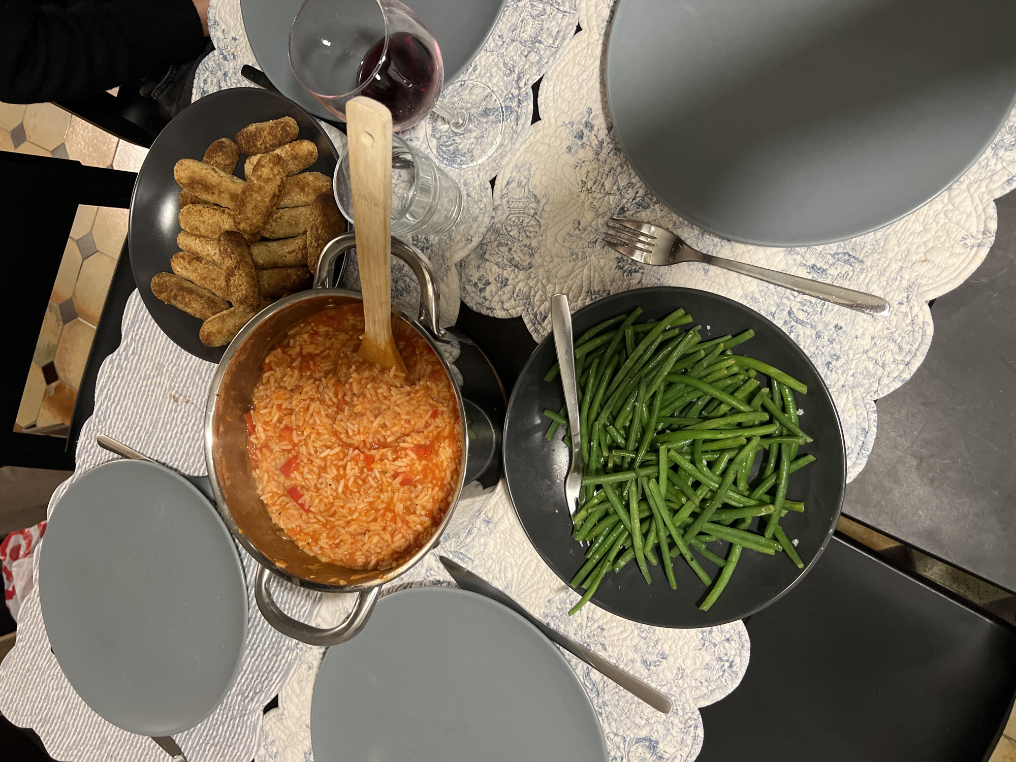 Dinner gathering documented at Paris residence April 23