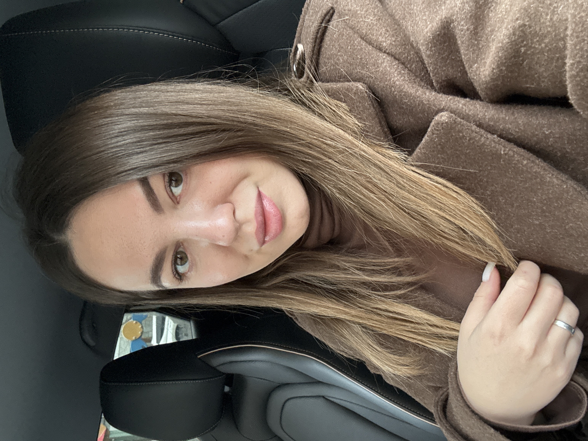 Woman Takes Car Selfies in Likino-Dulyovo