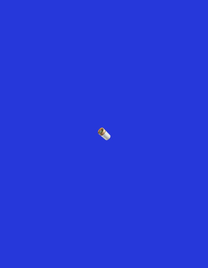 Three isolated objects observed against blue backgrounds in Minsk