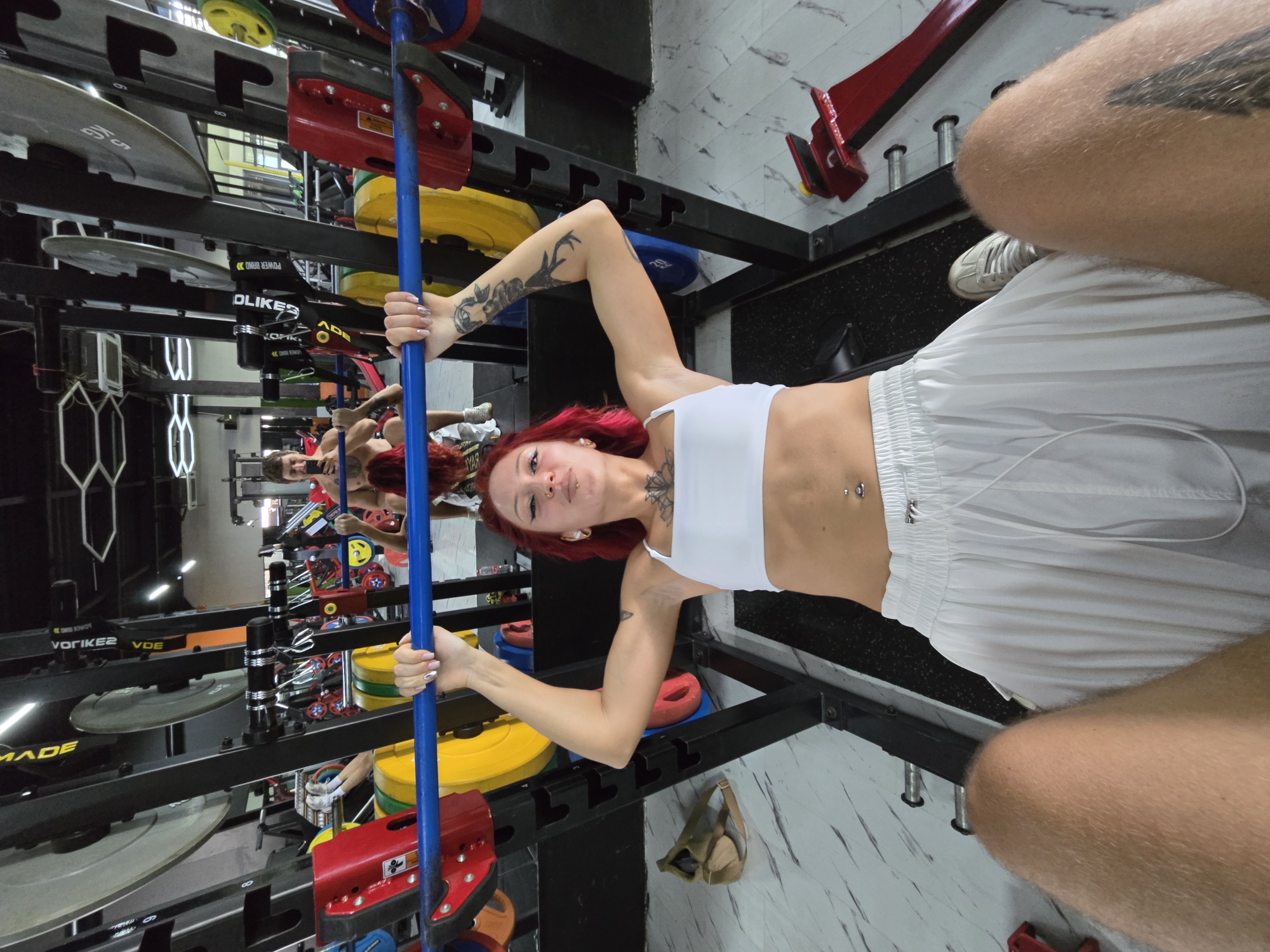 Late-night gym session captured at unknown location