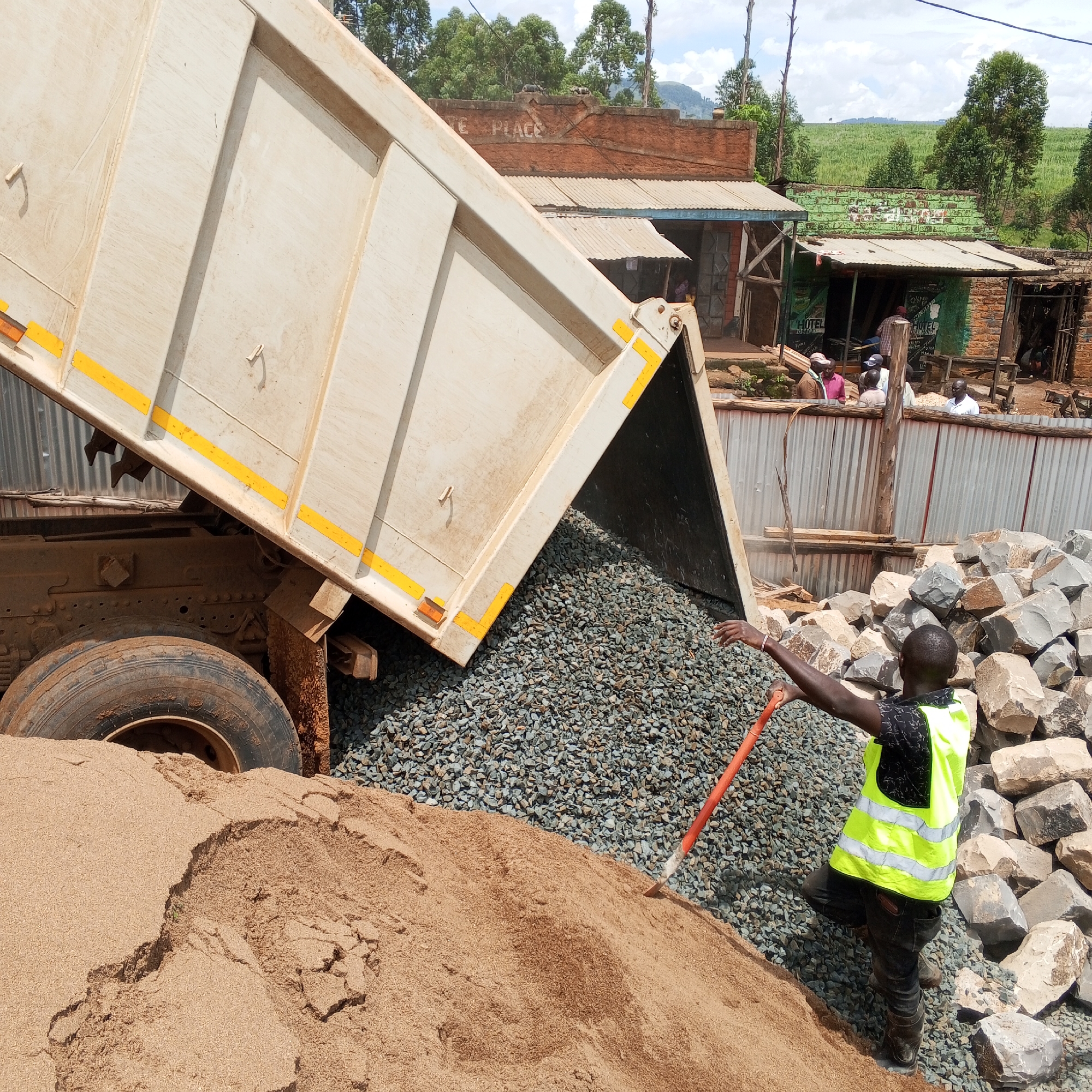 Construction work progresses in Borabu Chitago ward, Kenya