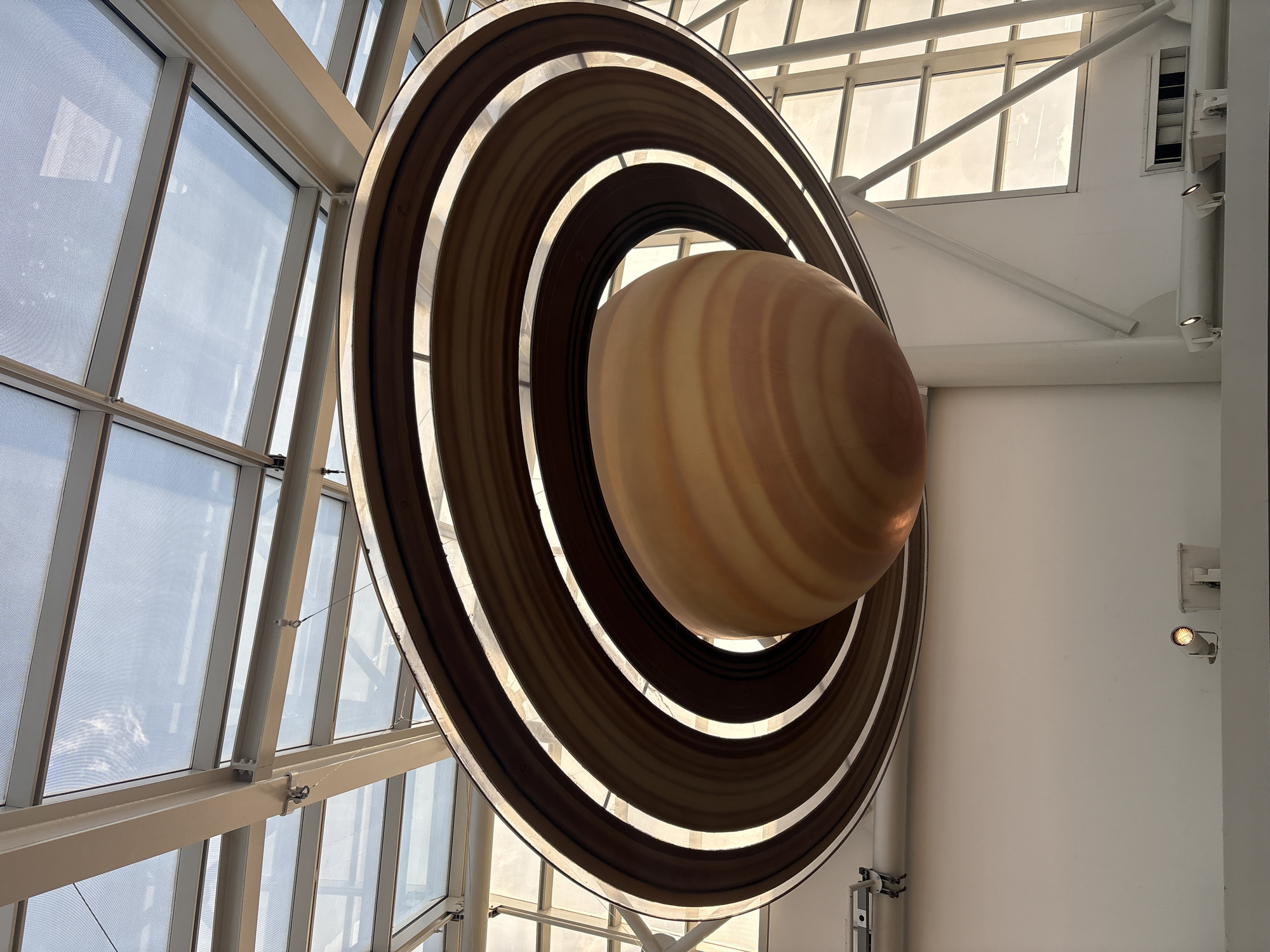 Chicago visitor documents planetary exhibits and lakefront sundial sculpture