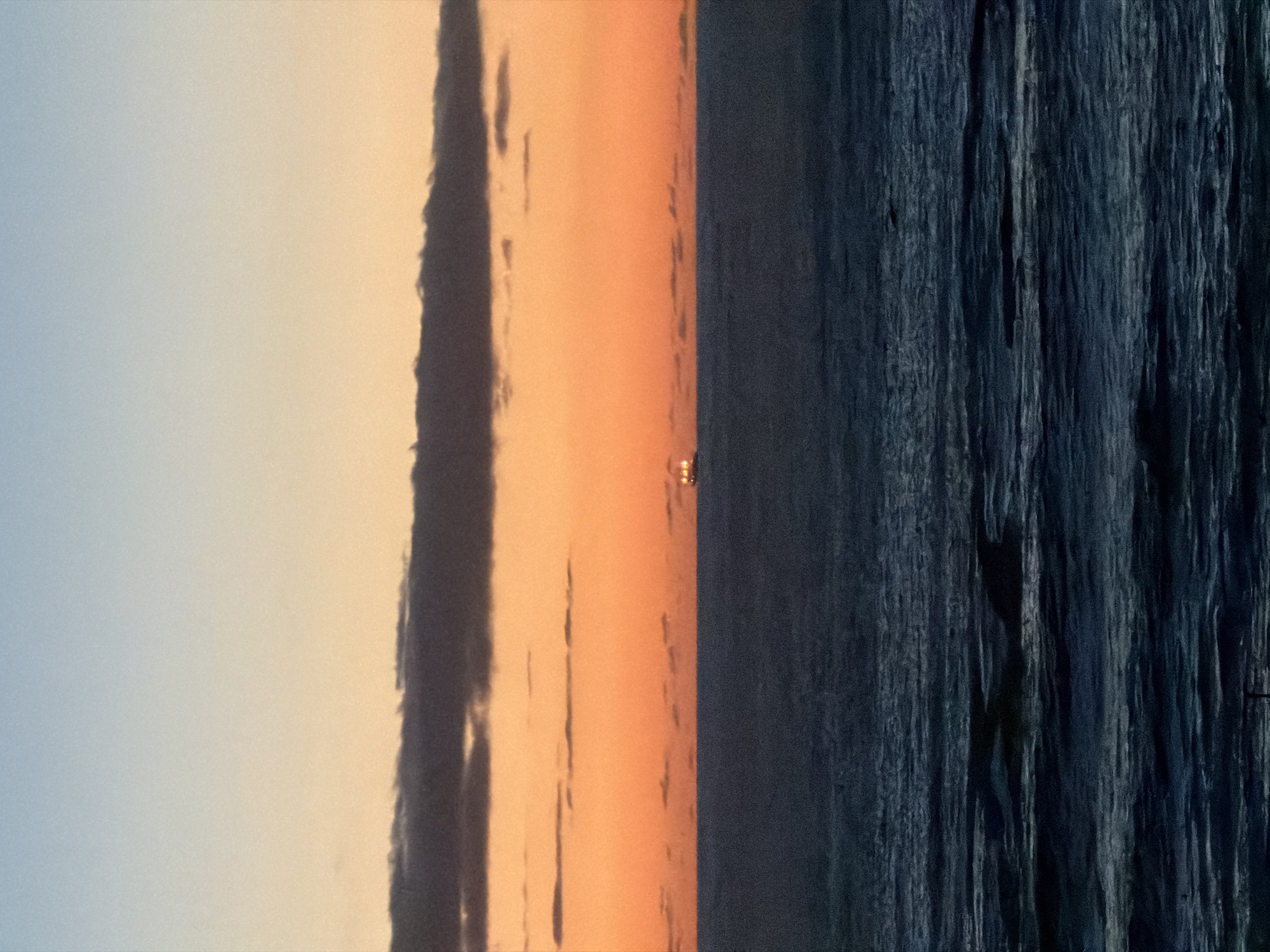 Sunset views captured over Cape Town oceanfront