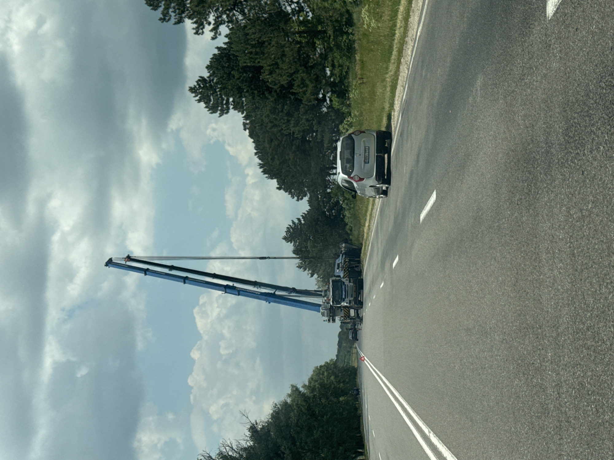 Driving through Moldova past construction sites and city streets