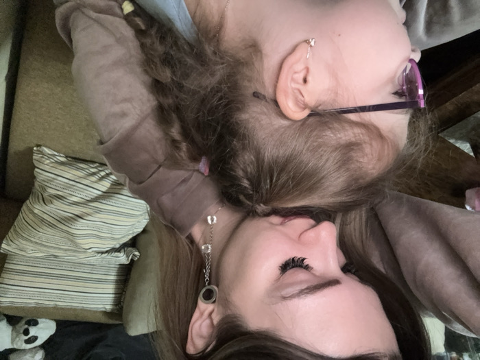 Mother and child spend quiet afternoon together in Reutov home