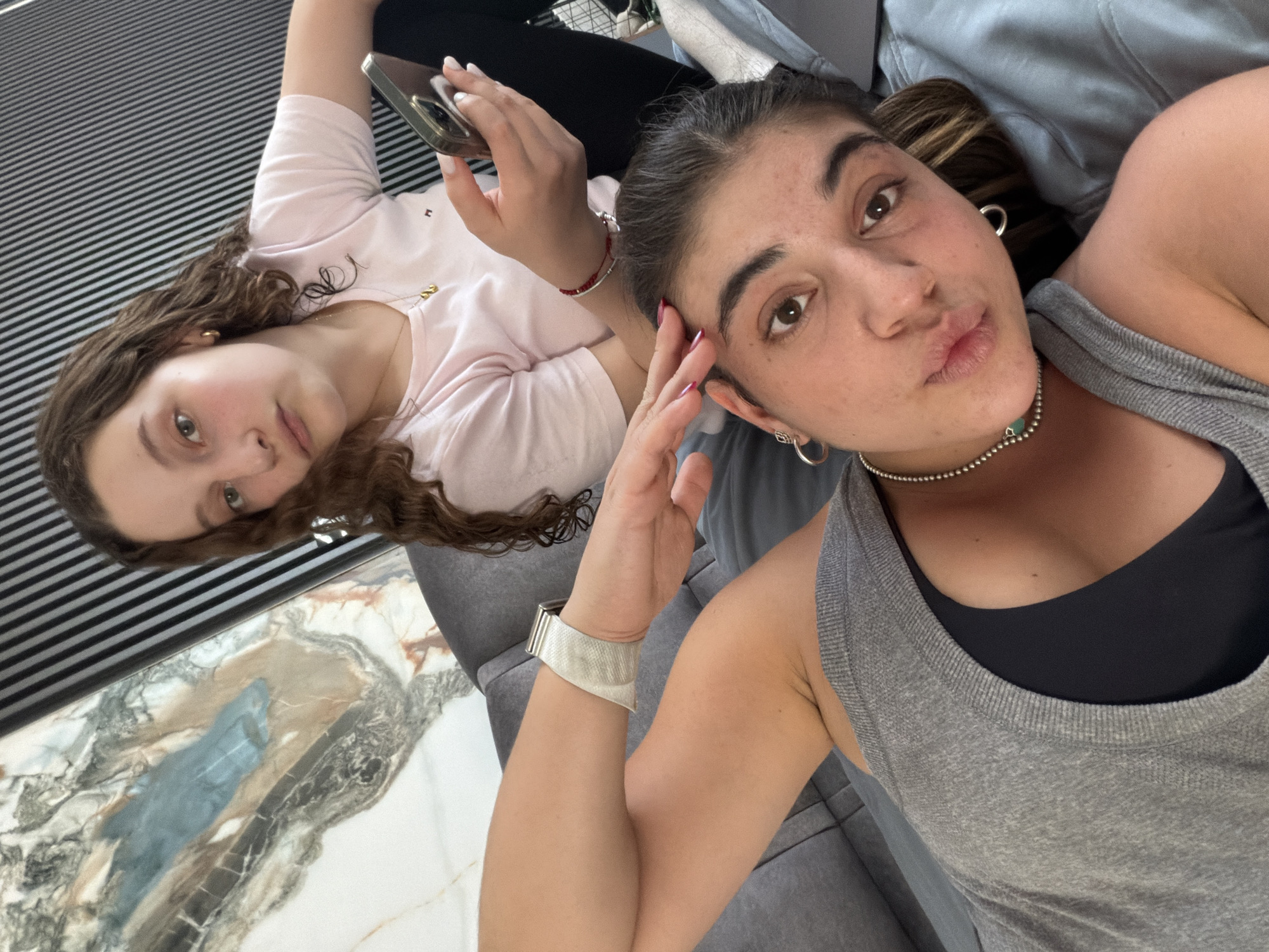 Casual indoor moments documented in Puebla apartment setting