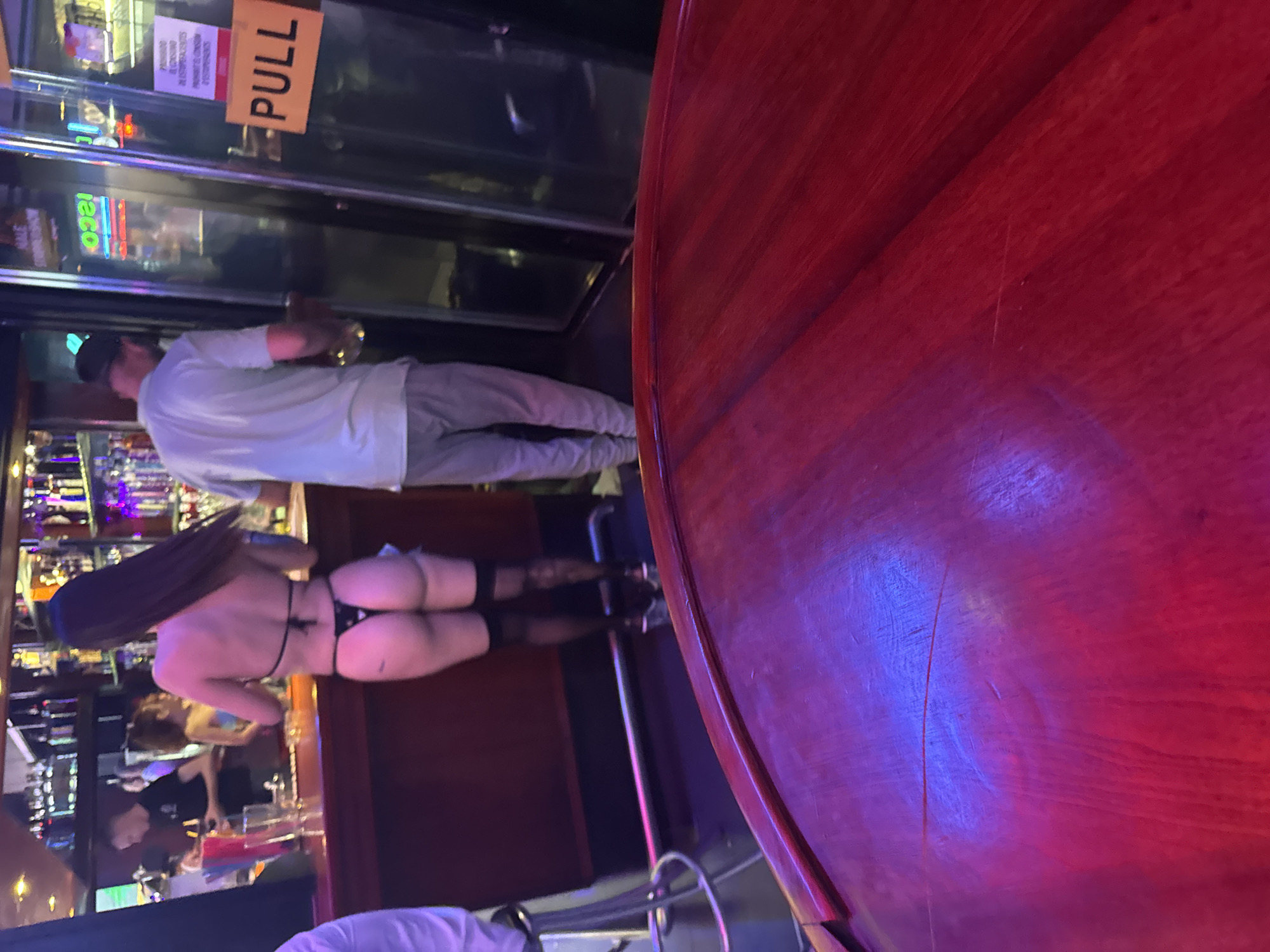 Benidorm's neon nightlife strip on a Friday night
