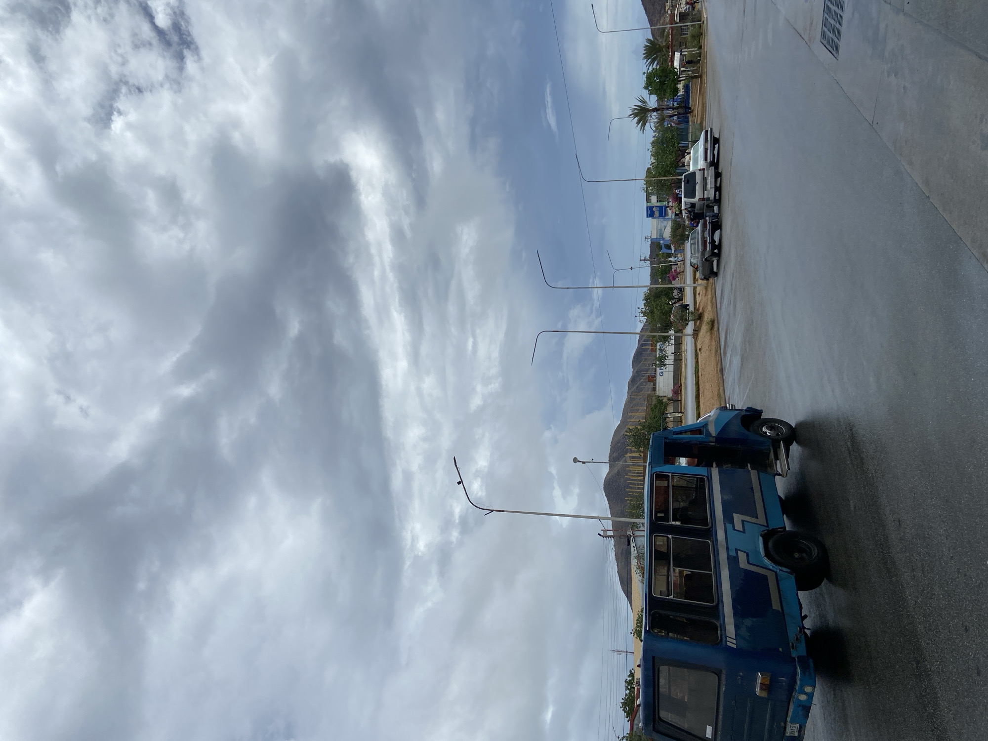 Overcast afternoon on the streets of Juan Griego, Venezuela