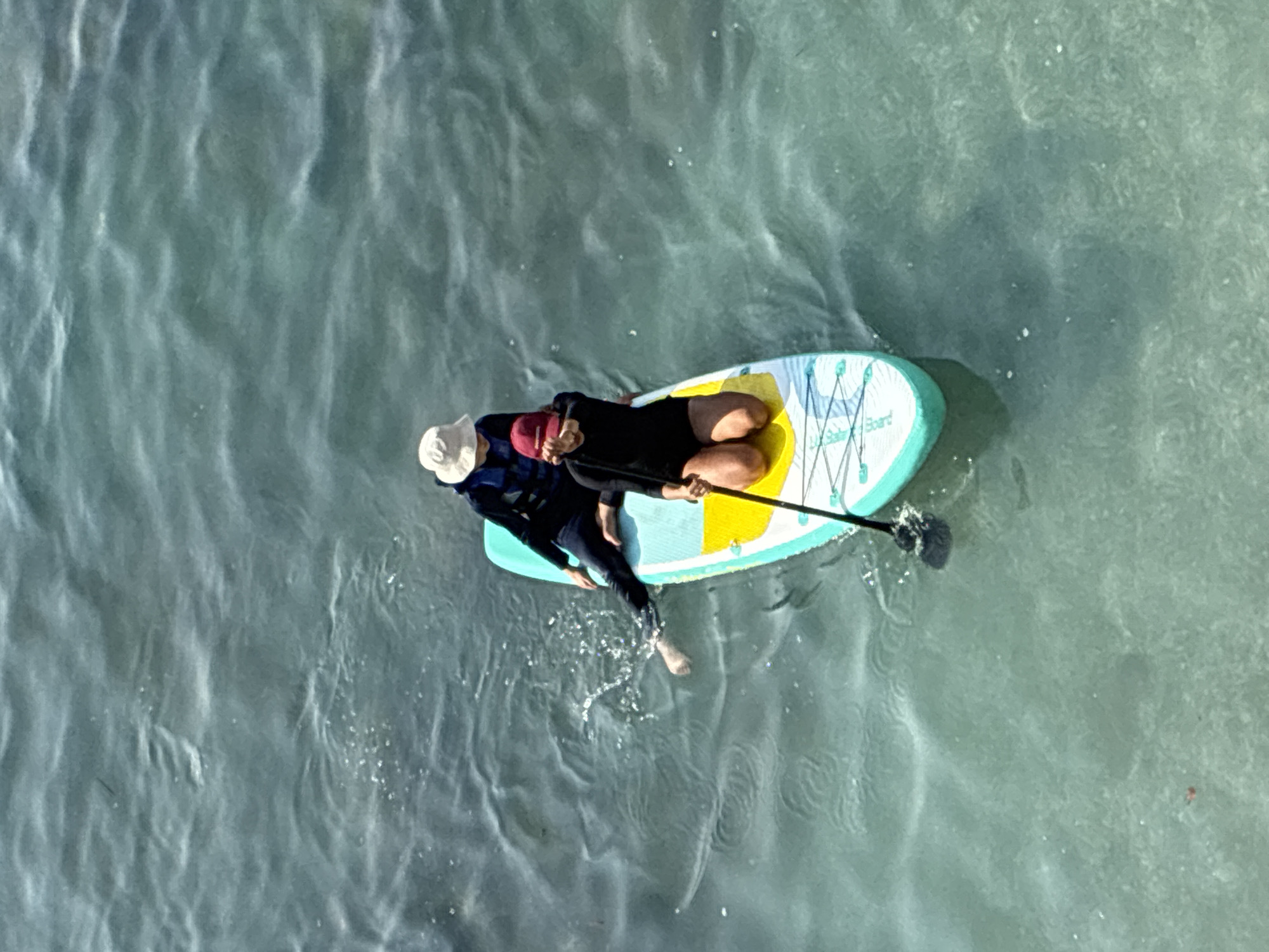 Paddleboarding off the Alanya coast near the castle