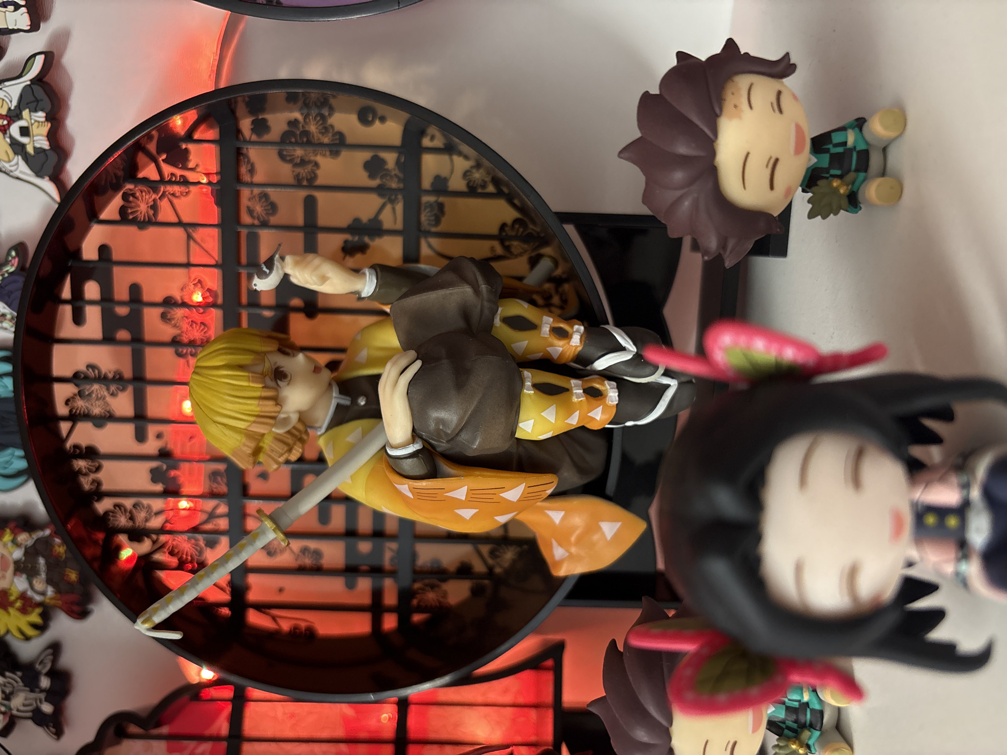 Demon Slayer anime merchandise display documented in Plovdiv