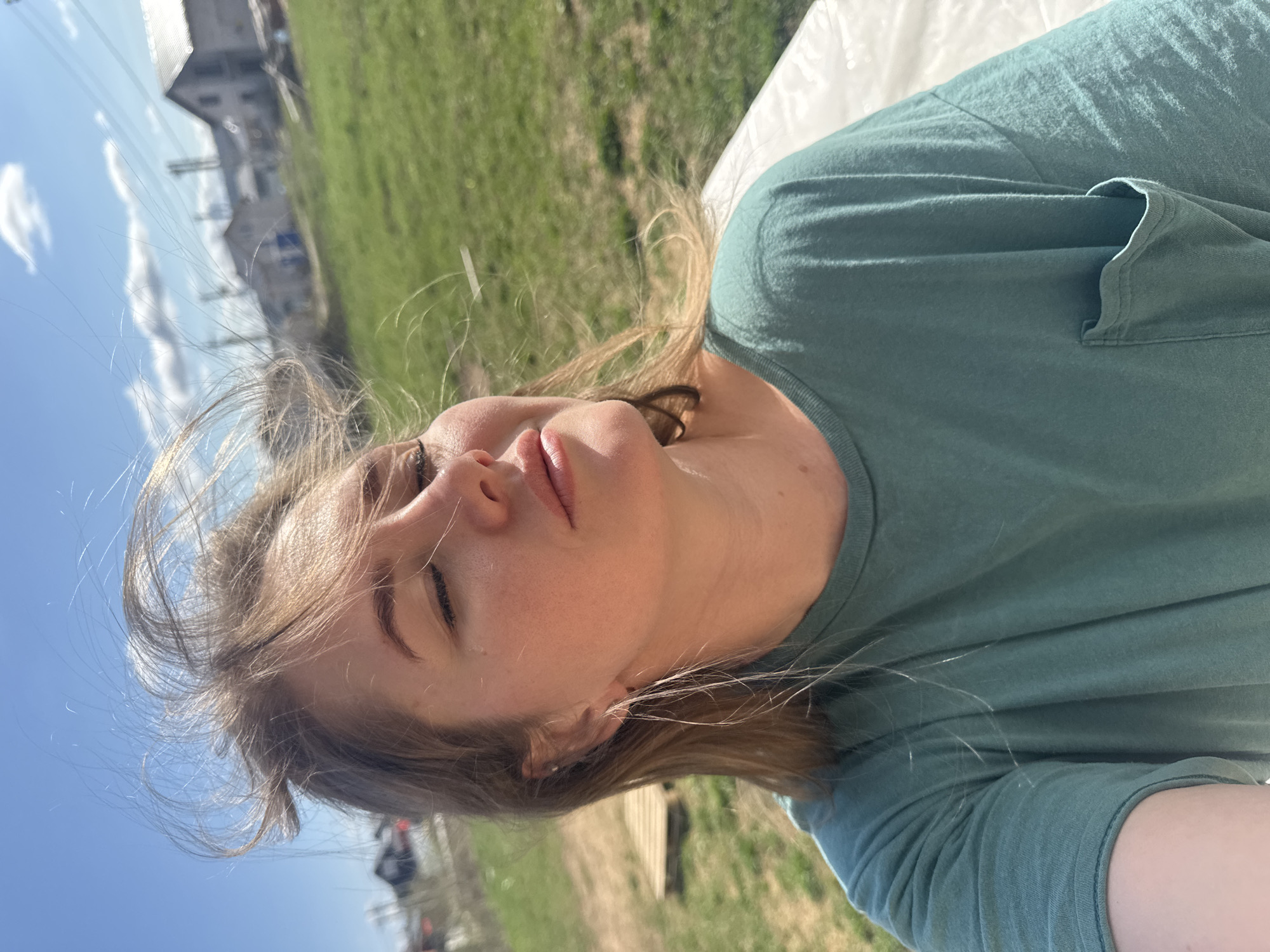 Woman's morning routine documented in Ферма, Russia