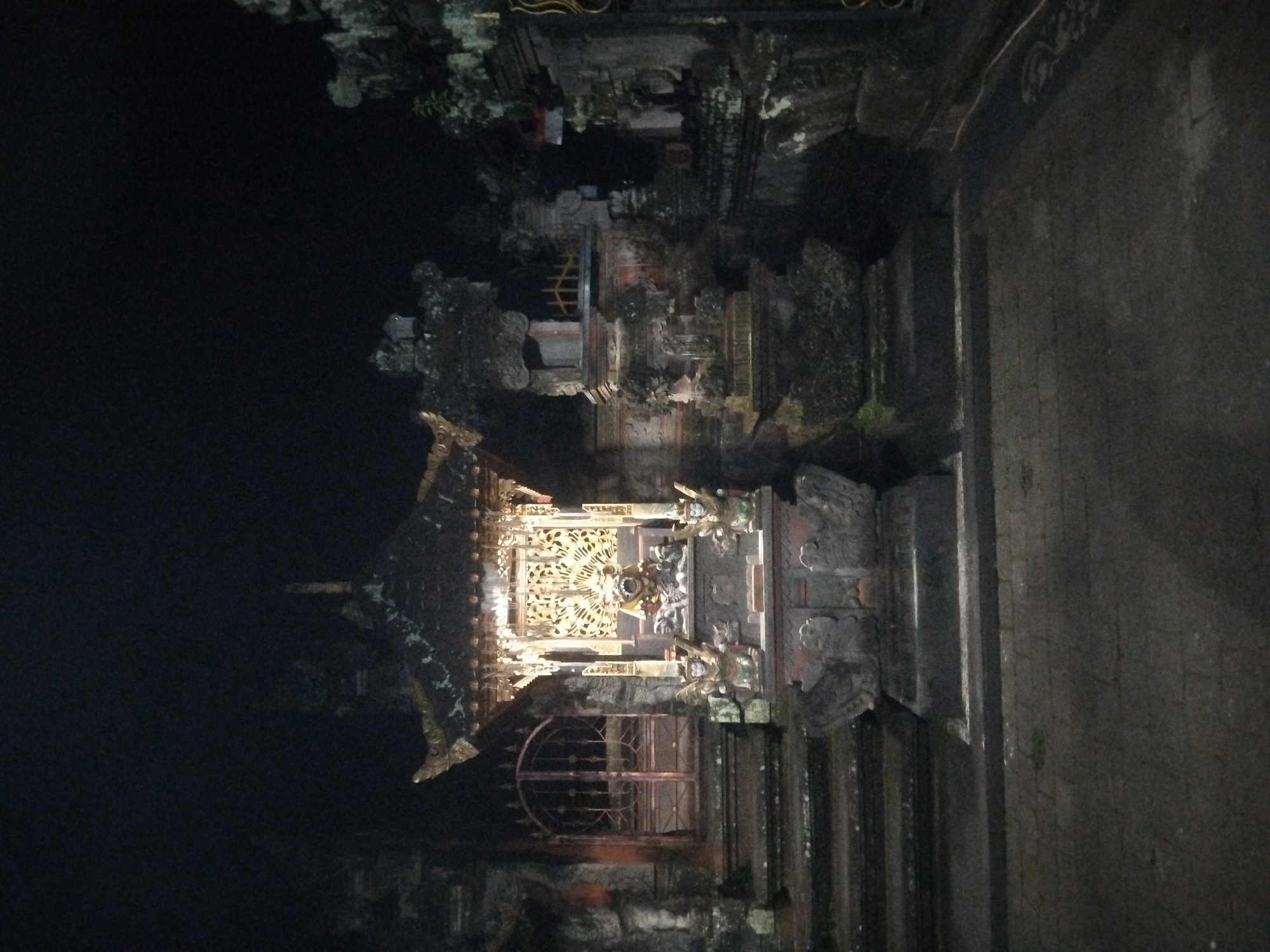 Mixed urban scenes: temple, street animals, child gaming, construction