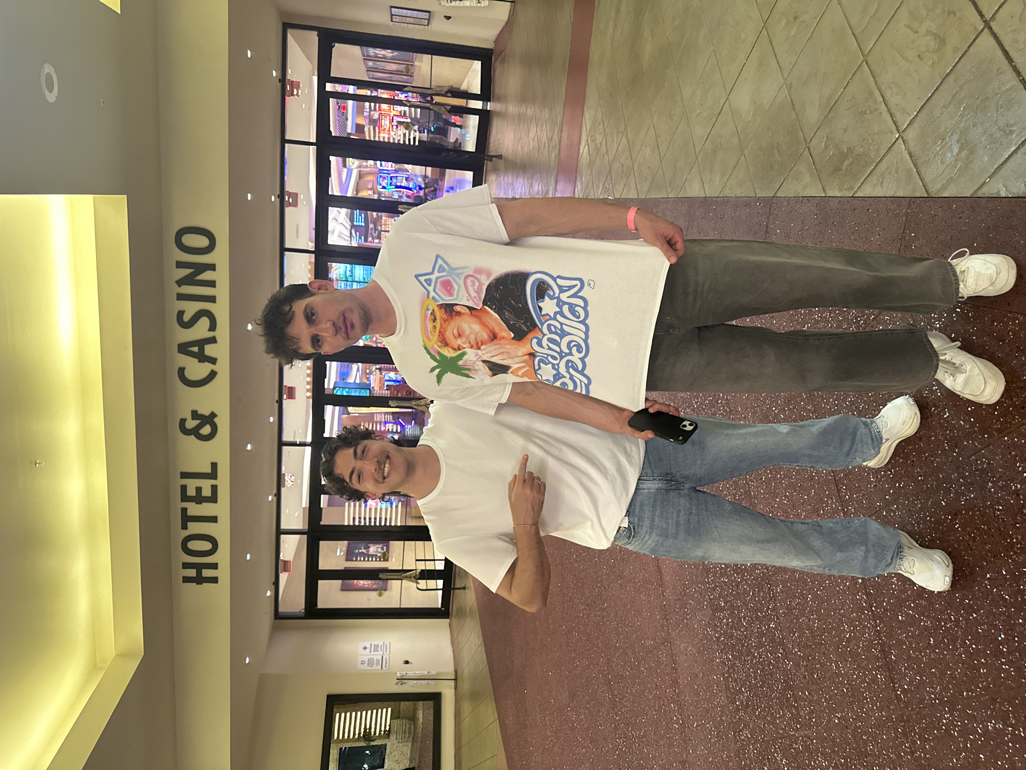 Casino staff member photographed with chips in Fort Lauderdale