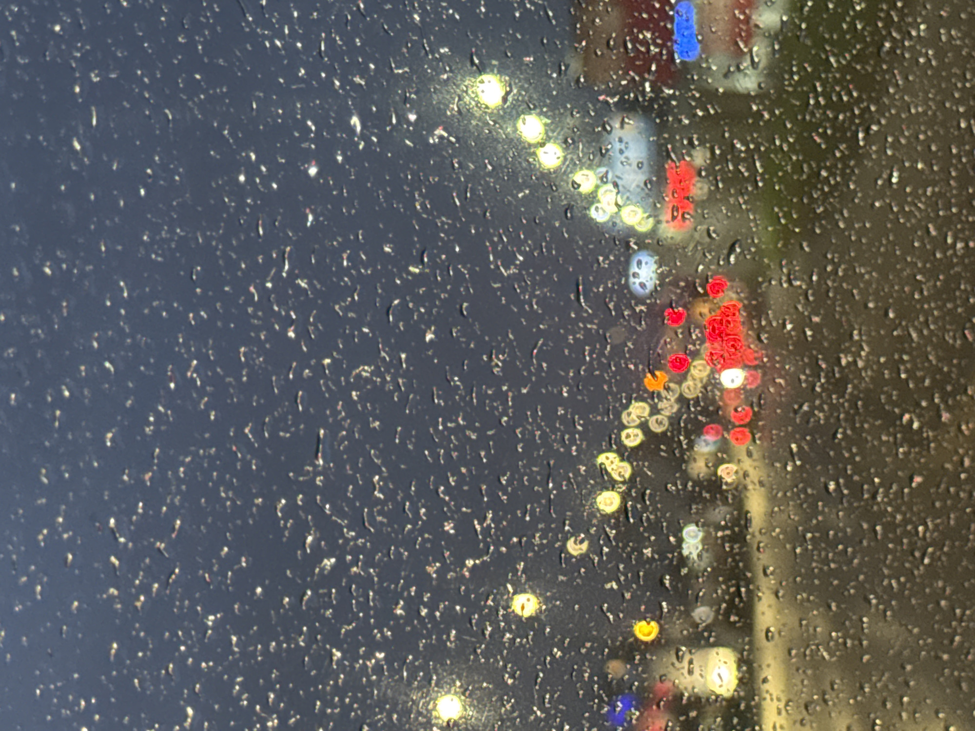 Rainy evening documented in Sofia with driving, indoor scenes