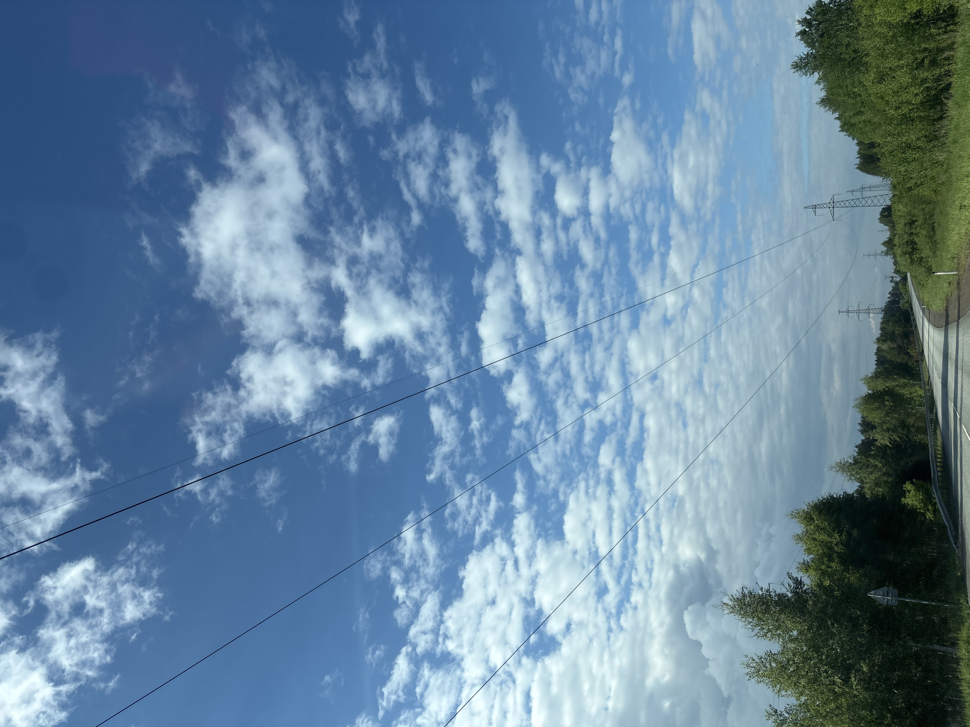 Traveler captures blue sky landscape view in Chaikovsky, Russia
