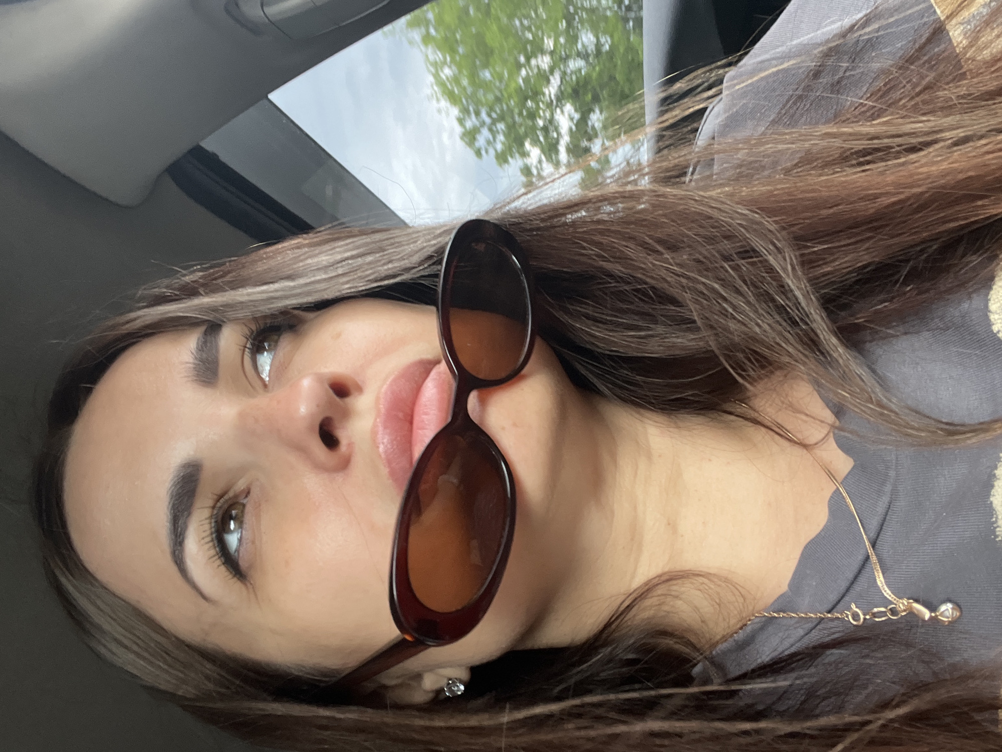 Sunglasses as a prop, candid car shots