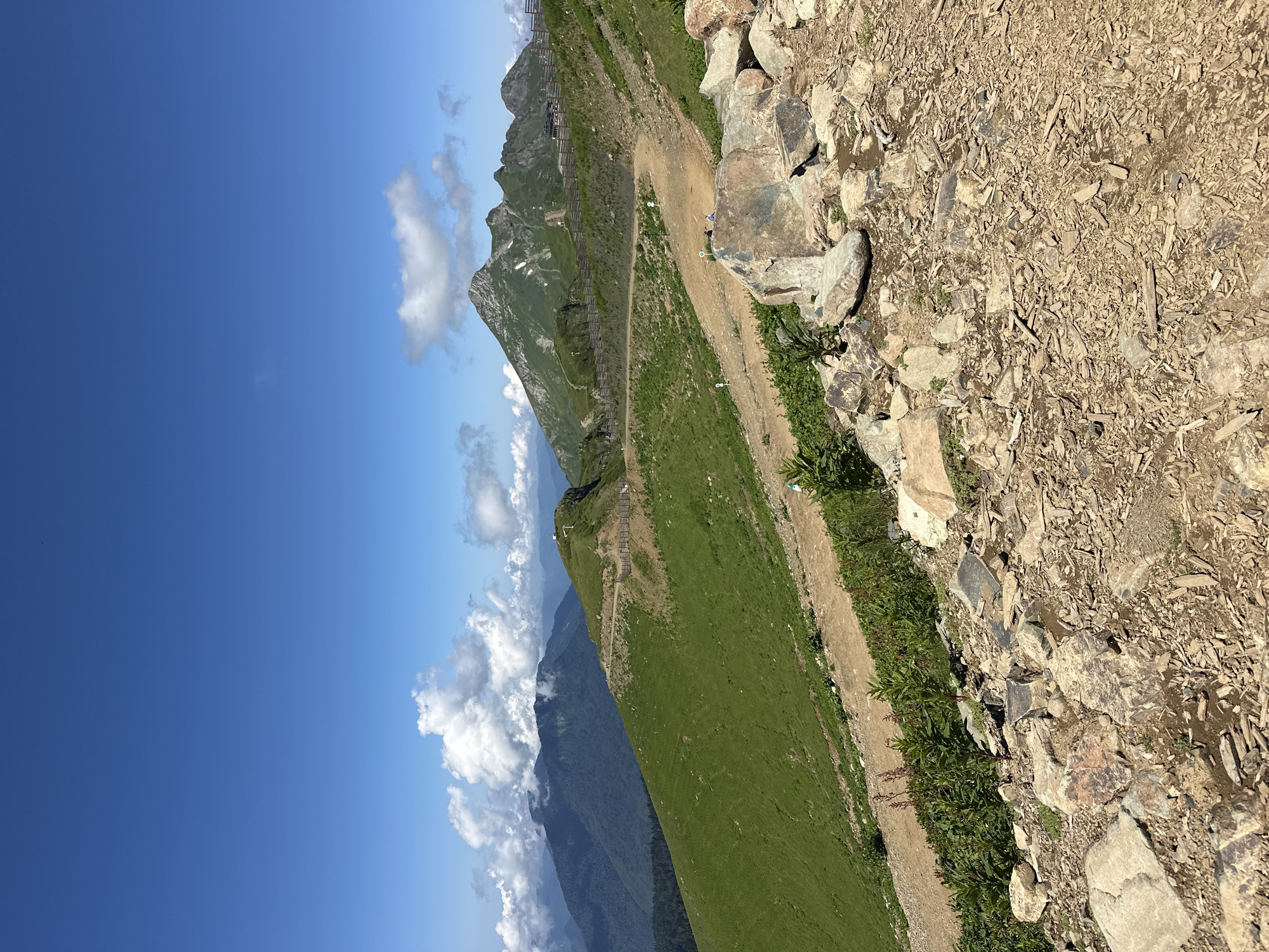 Summer mountain scenes from Estosadok's slopes and trails