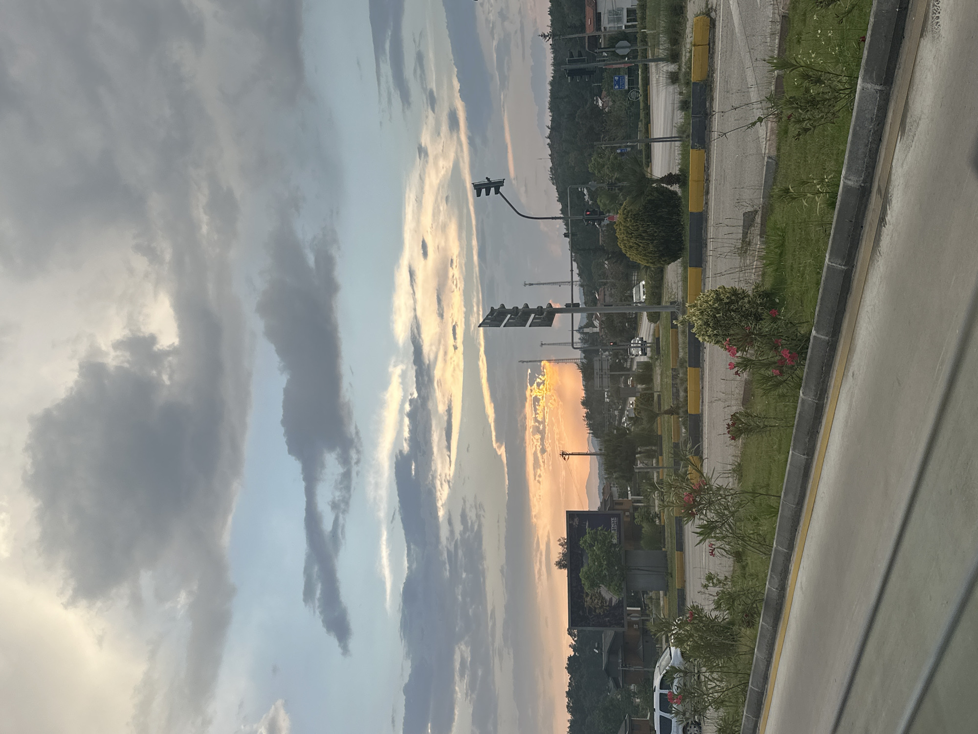 McDonald's dinner during sunset in Fethiye, Turkey