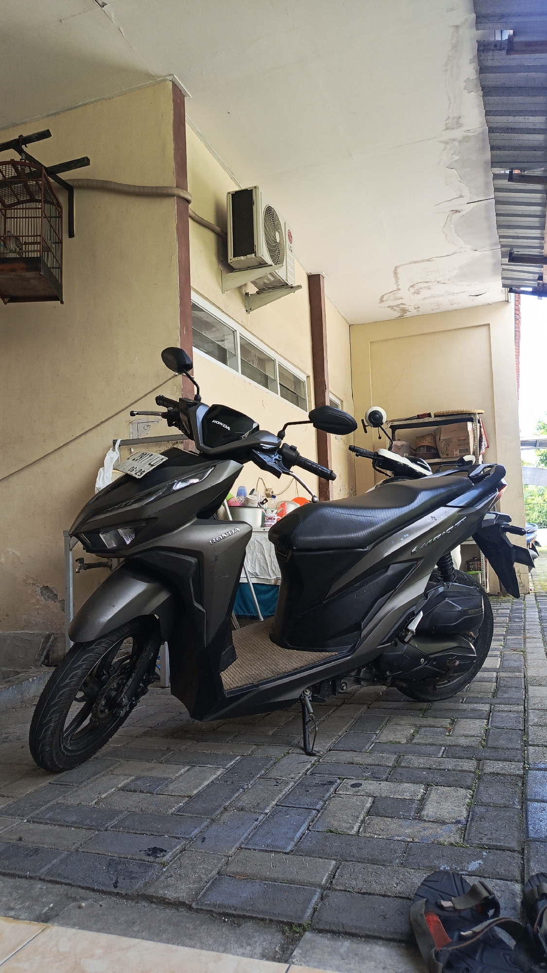 Early morning scenes captured in residential Surabaya neighborhood