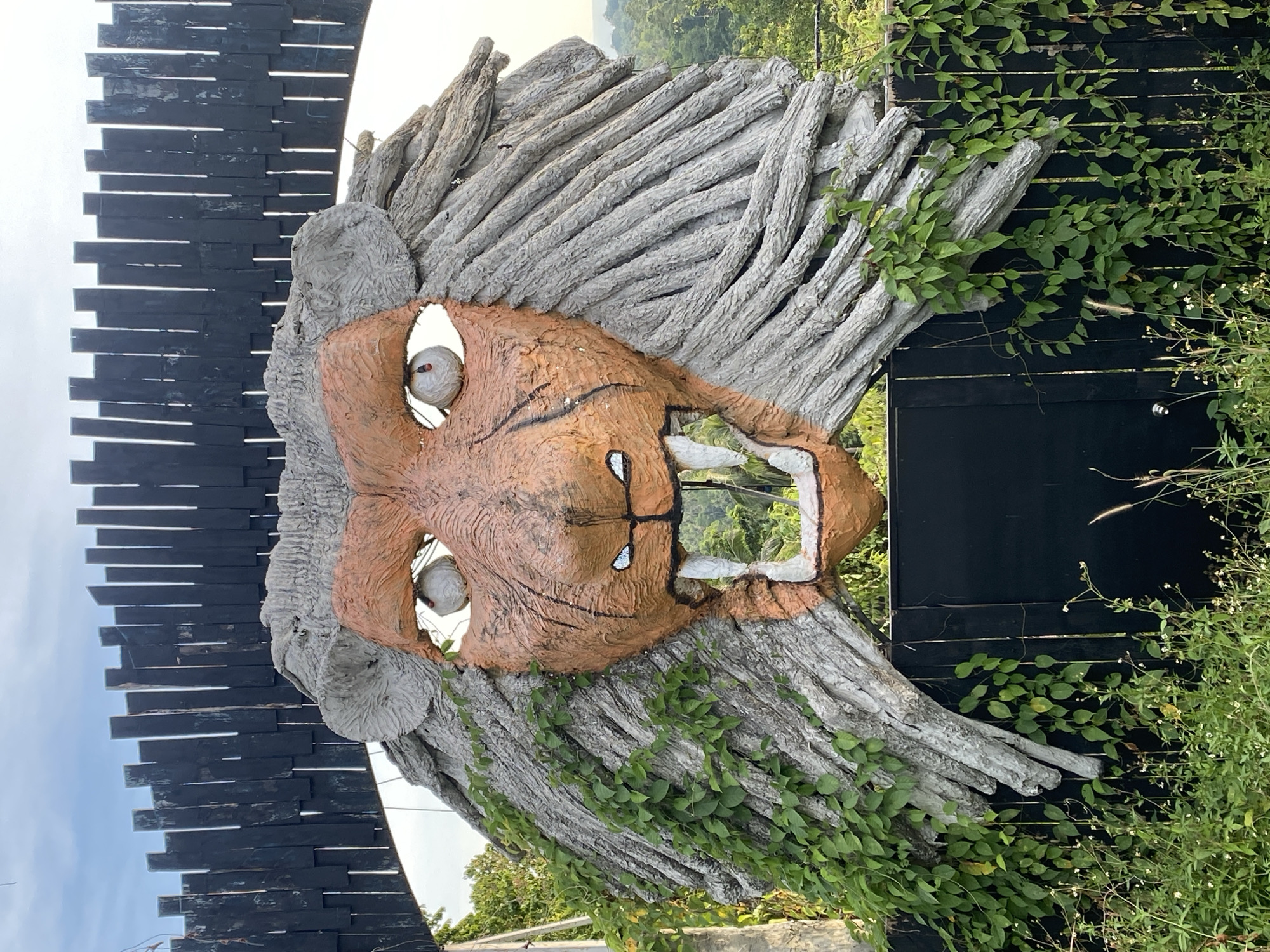 Animal sculptures and carved art installations documented in Moo 2, Thailand